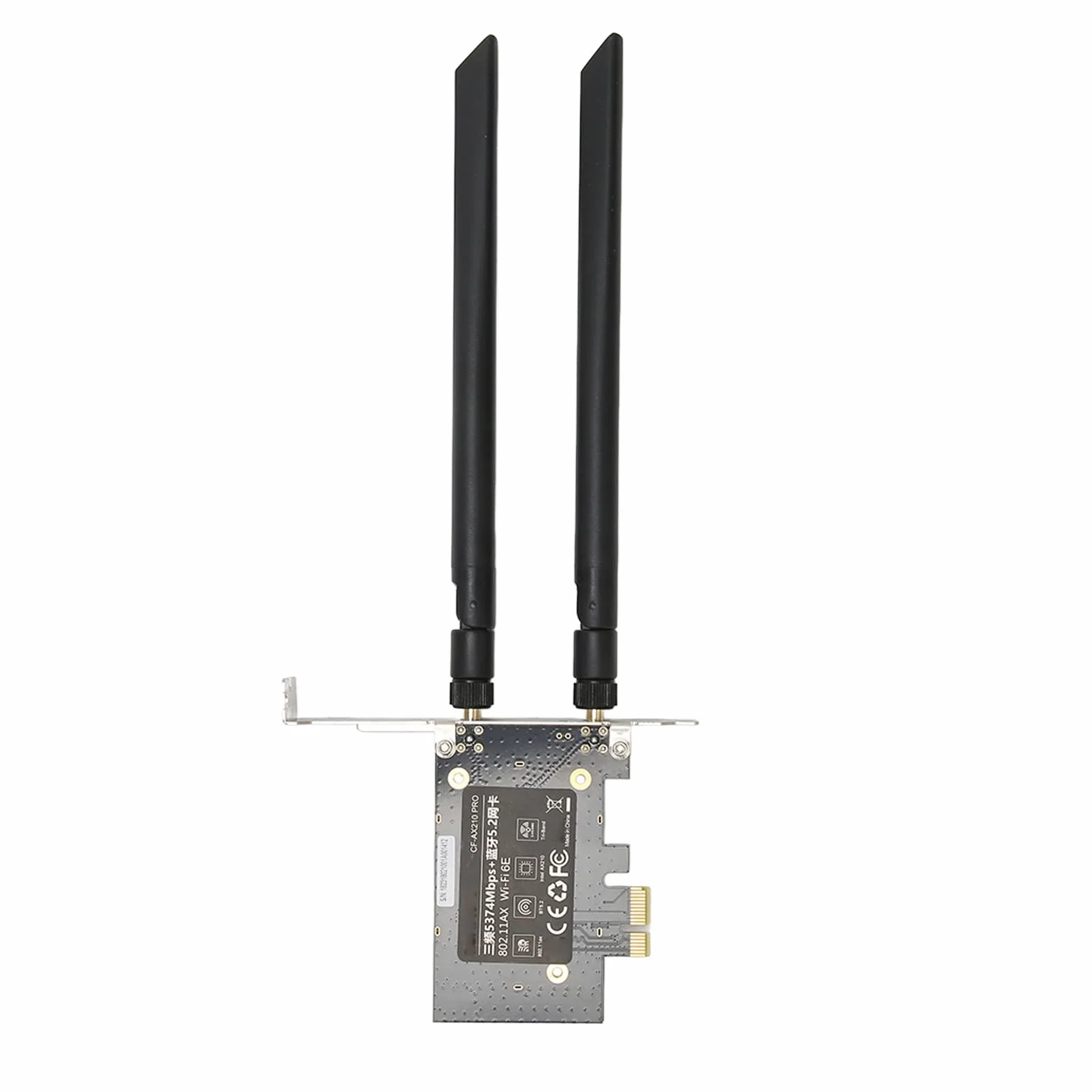 Karta PCIe WiFi Podwójna Antena Silna Ochrona Przed Zakłóceniami do Gier Stacjonarnych Kompatybilna z 10/11 64Bit