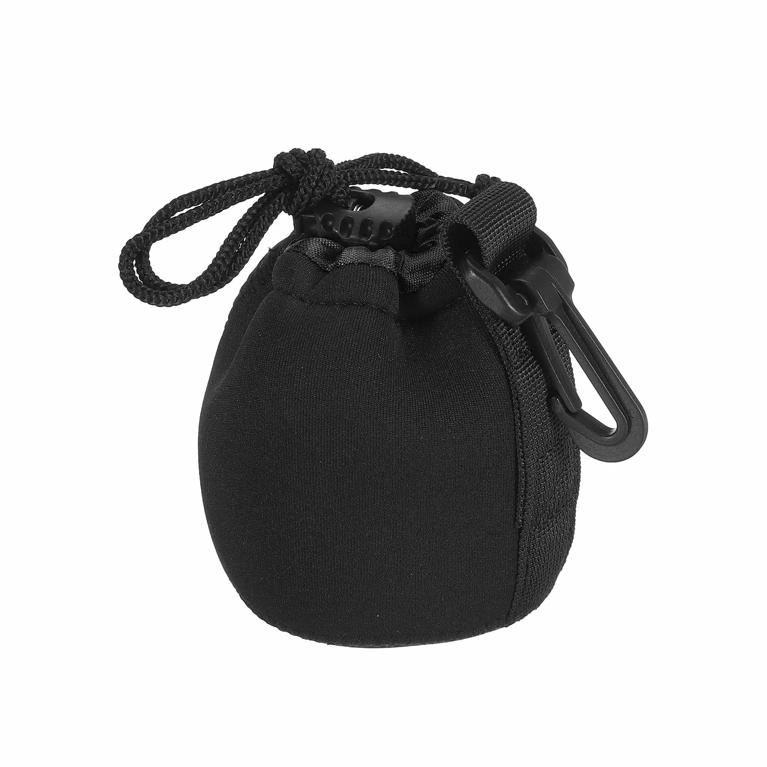 PATIKIL Aparat obiektyw Torba, 2.8" IDx3.9 H Sznurek Obiektyw Obudowa z Grubość Ochronna Neopren, Obiektyw Case dla DSLR Aparat Czarny, Czarny