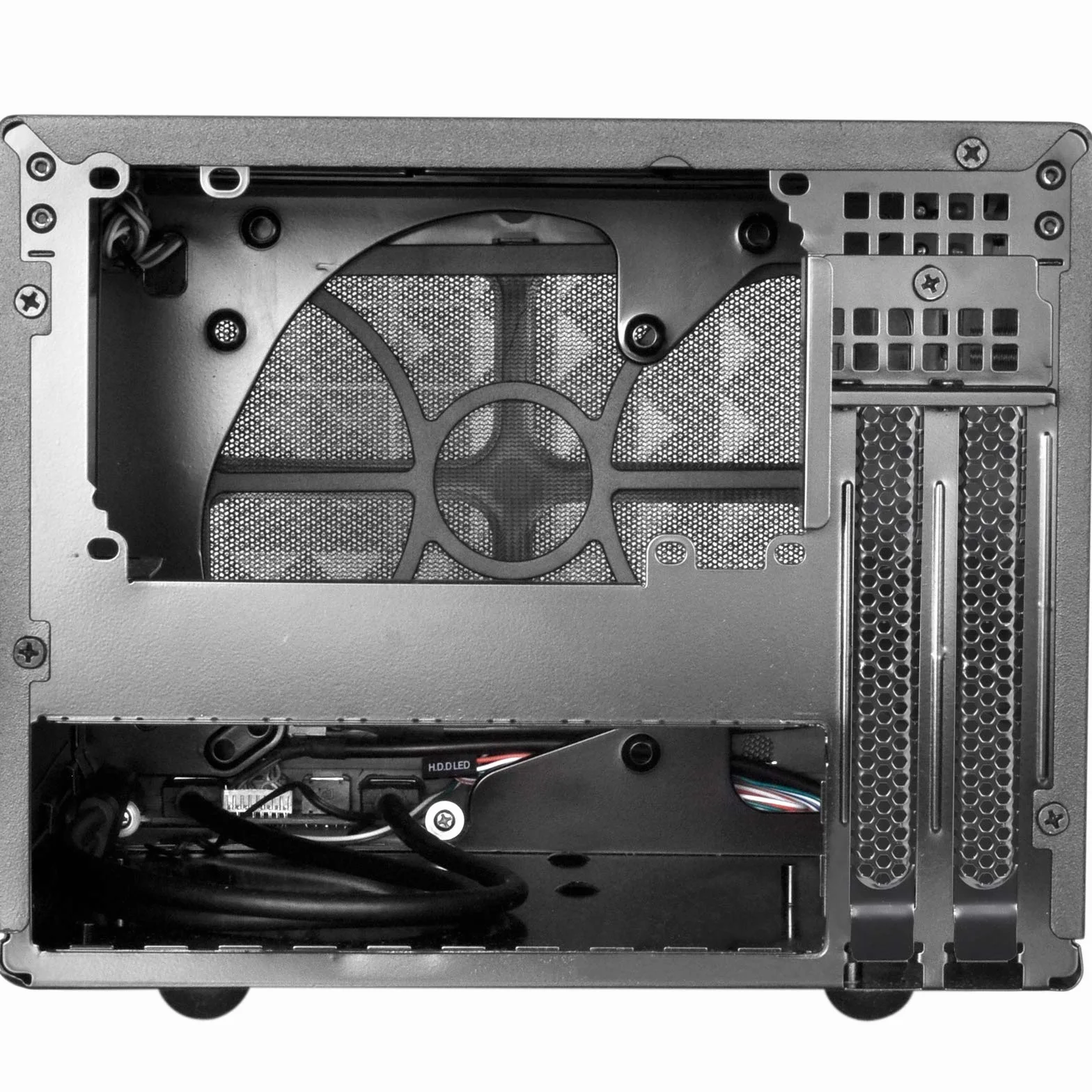 SilverStone SST-SG13B-C - Sugo Mini-ITX kompaktowa obudowa Cube, przednia osłona z siateczki, przyłącze USB typu C z przodu, czarna