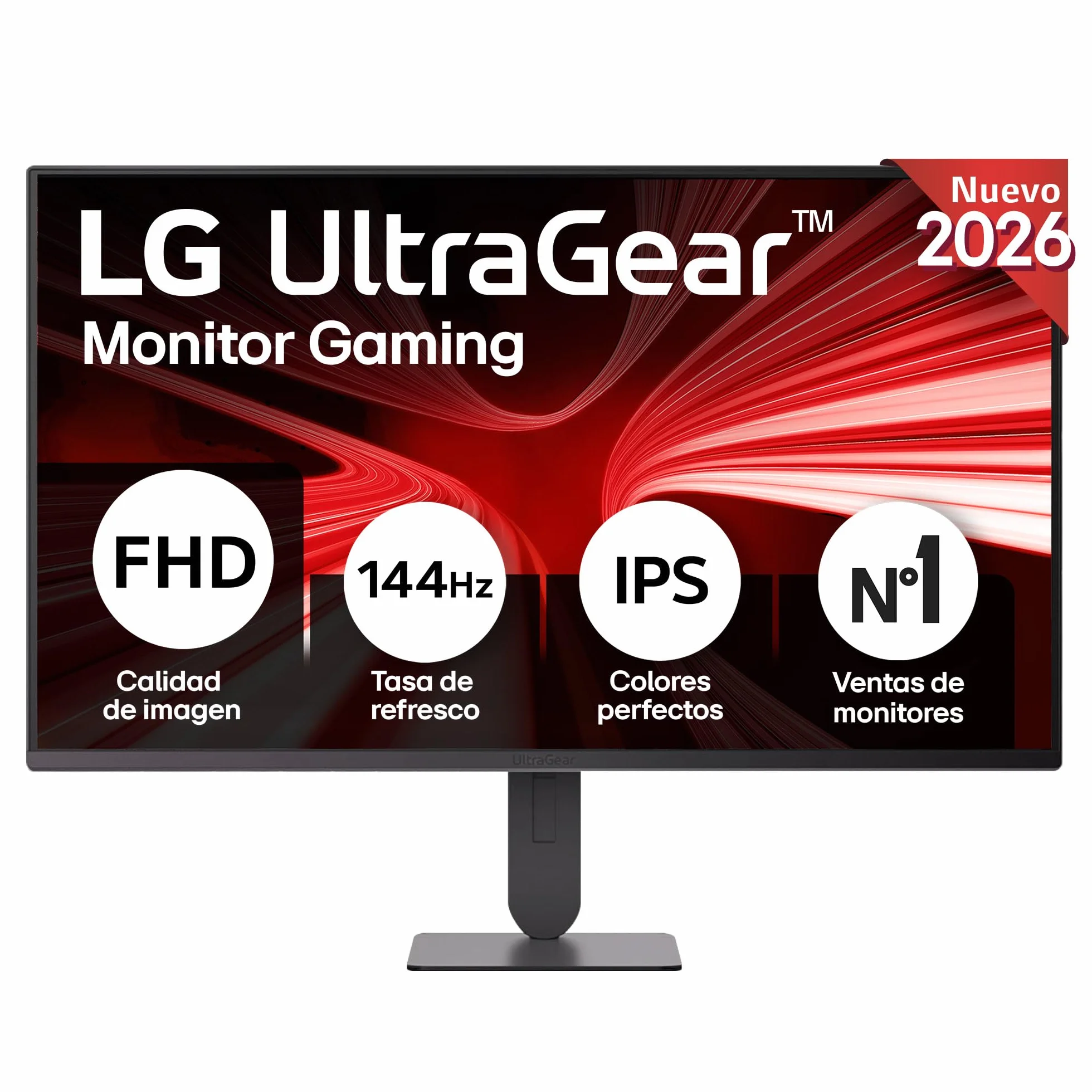LG Monitor Gaming Ultragear™ 24G414B-B.AEU | 24 cale | Seria G4 (2026) | IPS, FHD 1920x1080, 144Hz, 1ms MBR, HDR10, NVIDIA® G-SYNC® i AMD FreeSync™, głośniki, 250cd/m², 99% sRGB