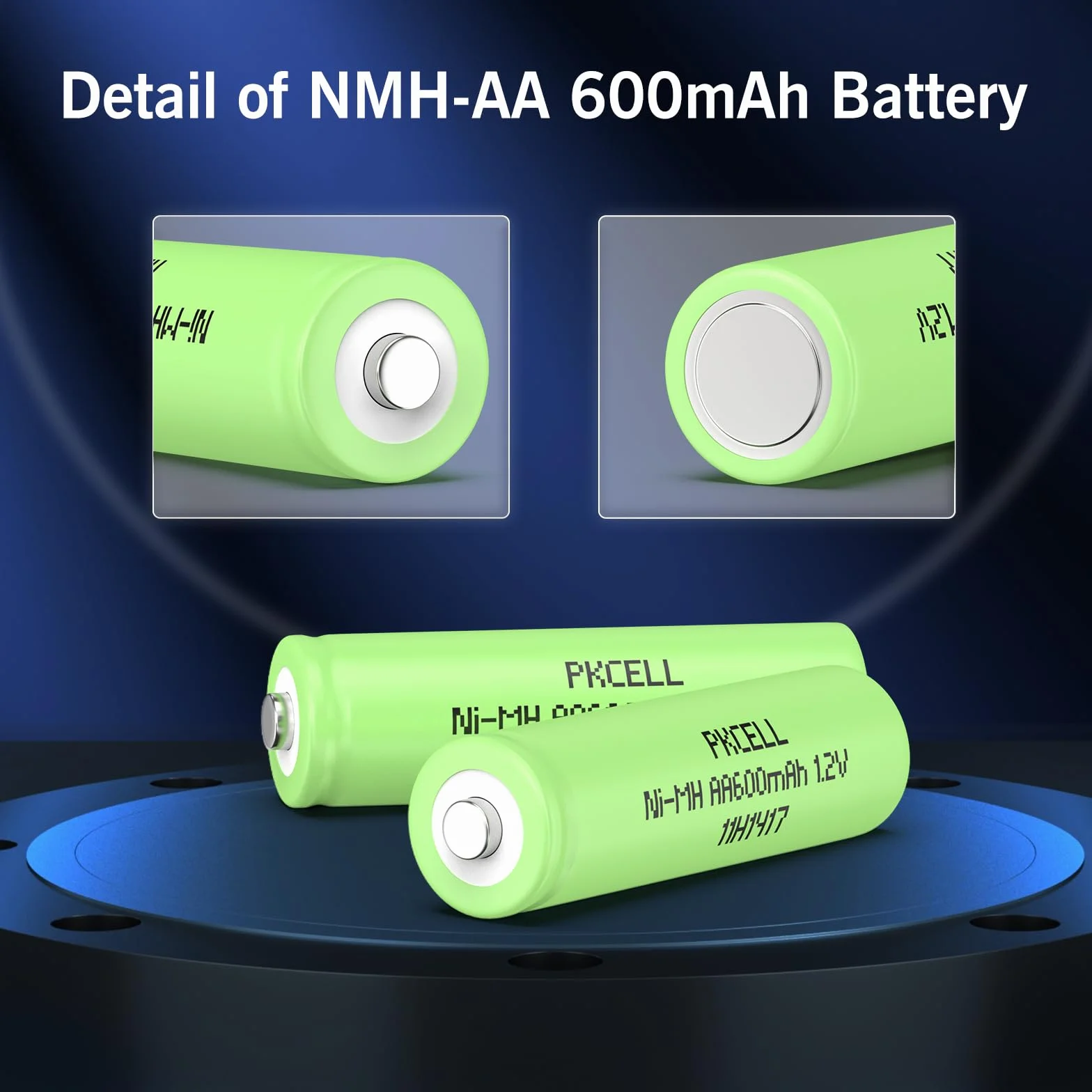 Baterie AA NiMH 1,2 V 600 mAh do lamp solarnych, zabawek, 4 sztuki PKCELL