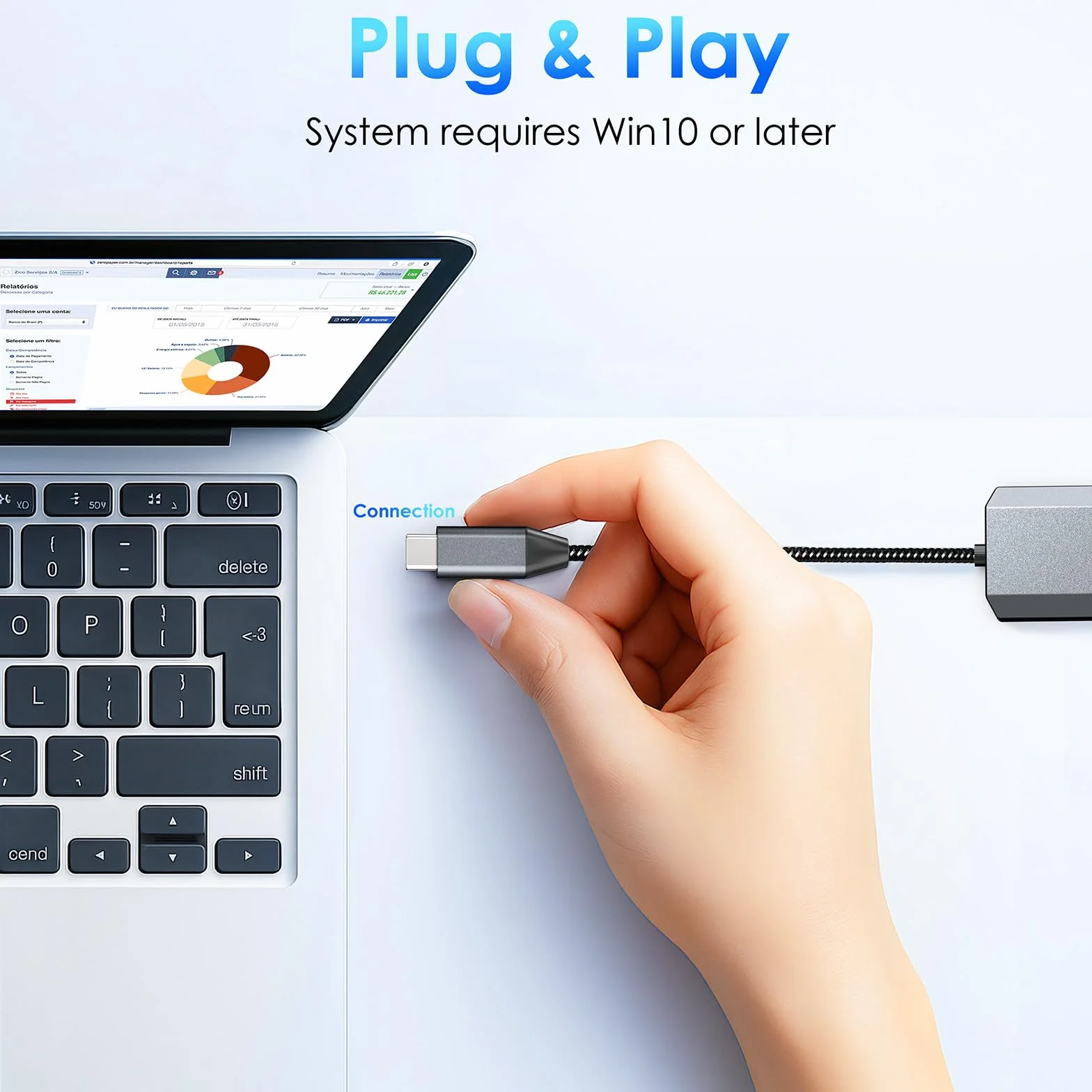 WAVLINK Adapter USB C na Ethernet 2,5 Gb/s, adapter USB na Ethernet 2,5 G, konwerter sieciowy USB-C na RJ45 (kompatybilny z Thunderbolt 4/3) dla Windows, Mac OS, iPad OS i innych