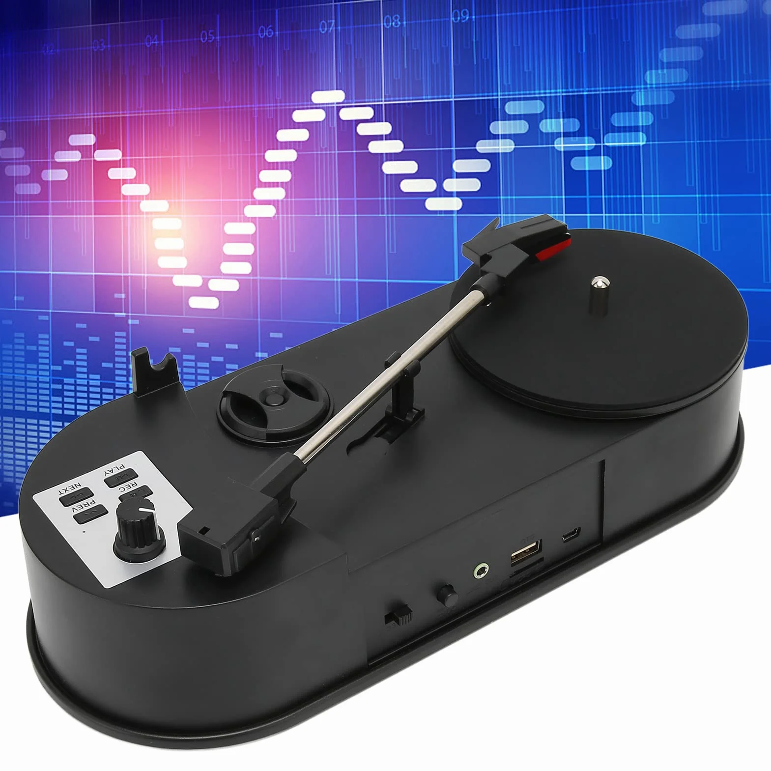 Mini Gramofon Gramofon Konwerter MP3 Interfejs USB 2.0 Łatwa i Przenośna Konstrukcja dla Entuzjastów Muzyki Idealny dla Kolekcjonerów Płyt