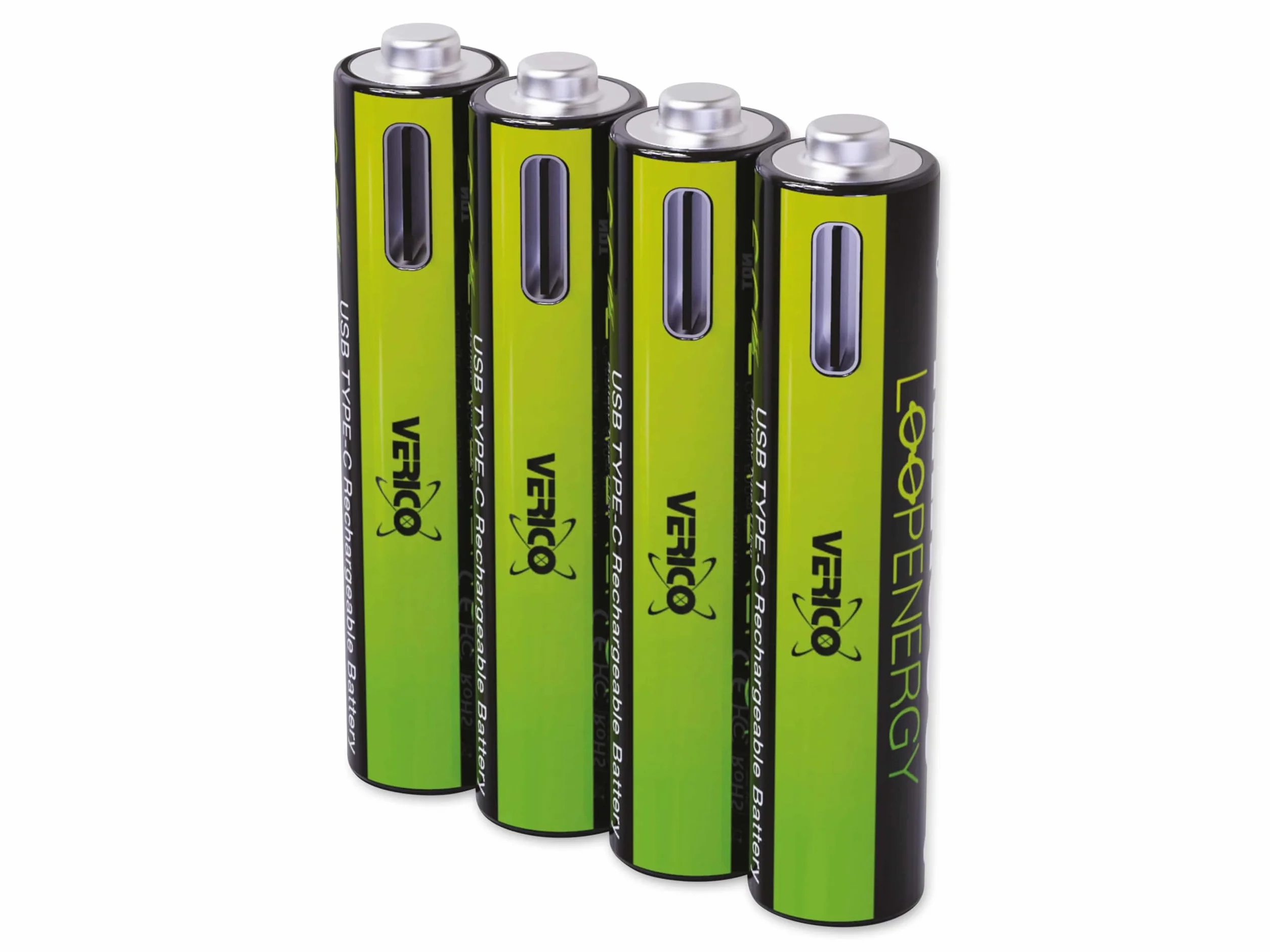 VERICO LoopEnergy akumulator USB-C AAA 1,5 V 900 mWh 600 mAh litowo-jonowy 4 x AAA