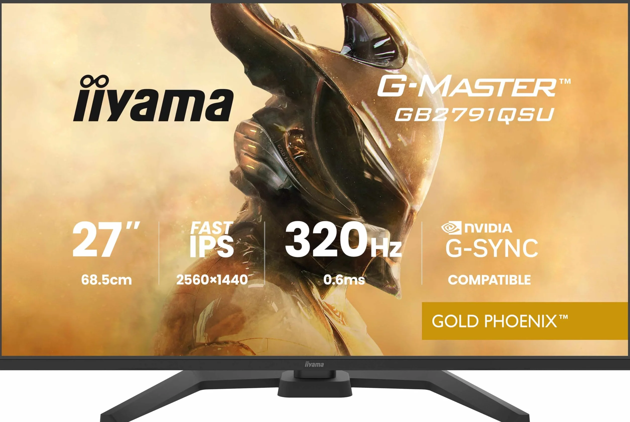 iiyama GB2791QSU-B1-27 IPS, 2560 x 1440/320 Hz, 2H1DP, USB-hub, HAS