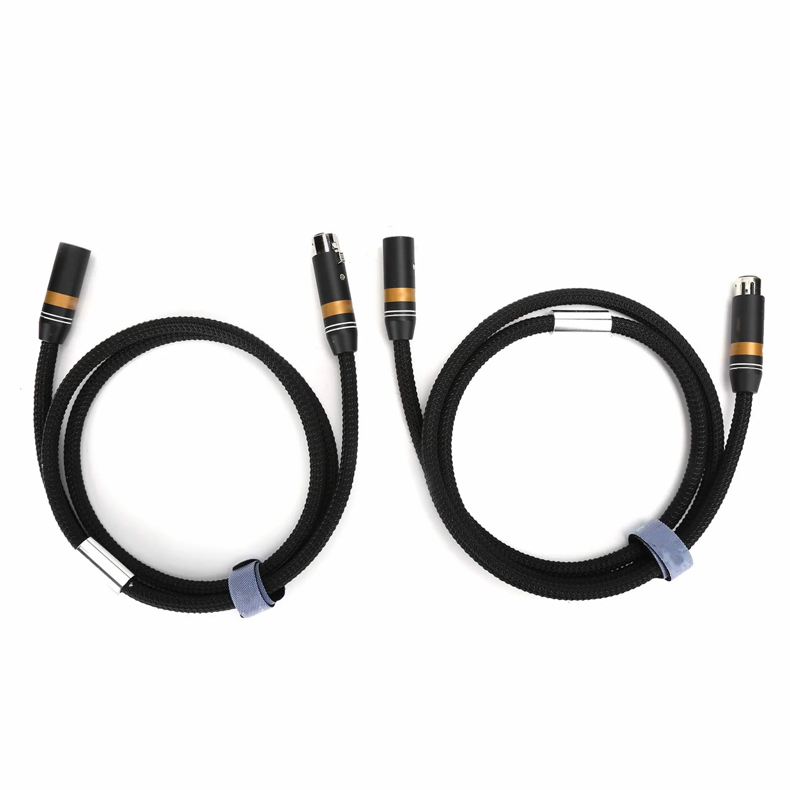 A202X XLR Męski na XLR żeński Kabel Sygnałowy Połączeniowy Wysokiej ści Kabel Przewodzący Dźwięk do Wzmacniaczy, 2 szt., Konstrukcja z Nylonowym Oplotem (2M)