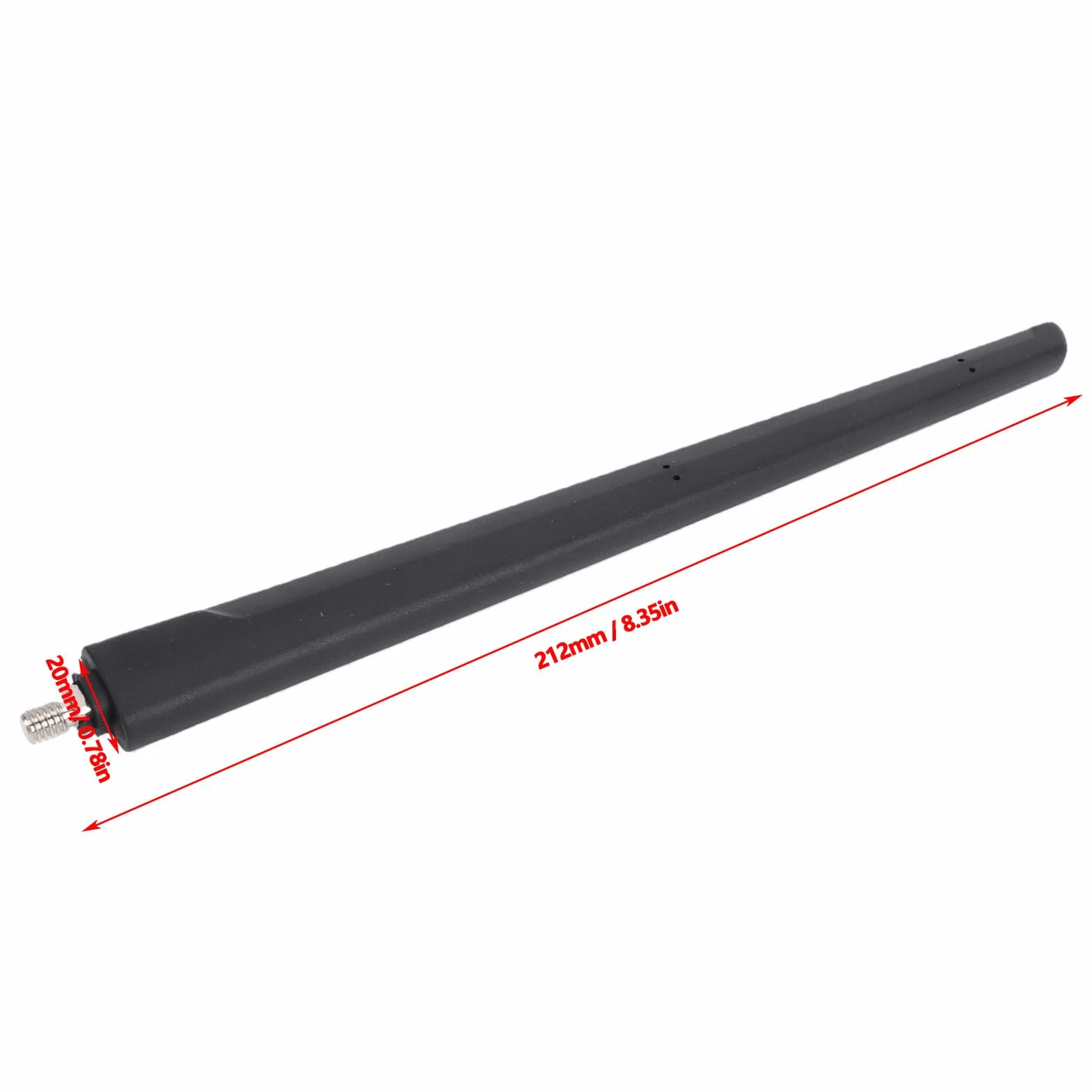 Antena Dachowa z Masztem Gumowym Gwint M6 | Kompatybilny z Fiatem 500L 500X Tipo Panda Giulietta
