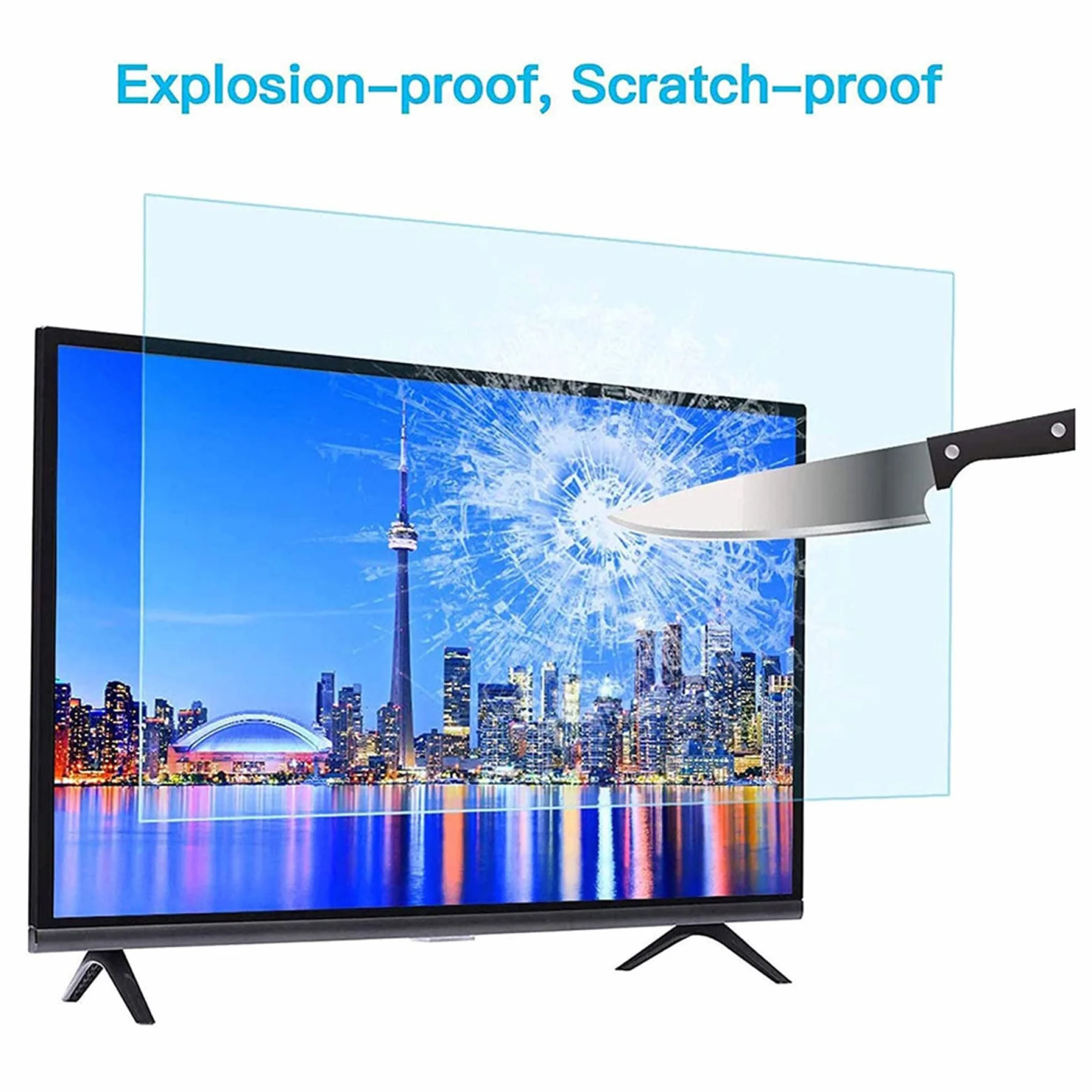 Osłona ekranu Smart TV, Folia ochronna na ekran telewizora 43-75 cali Filtr(52in1161x661mm)