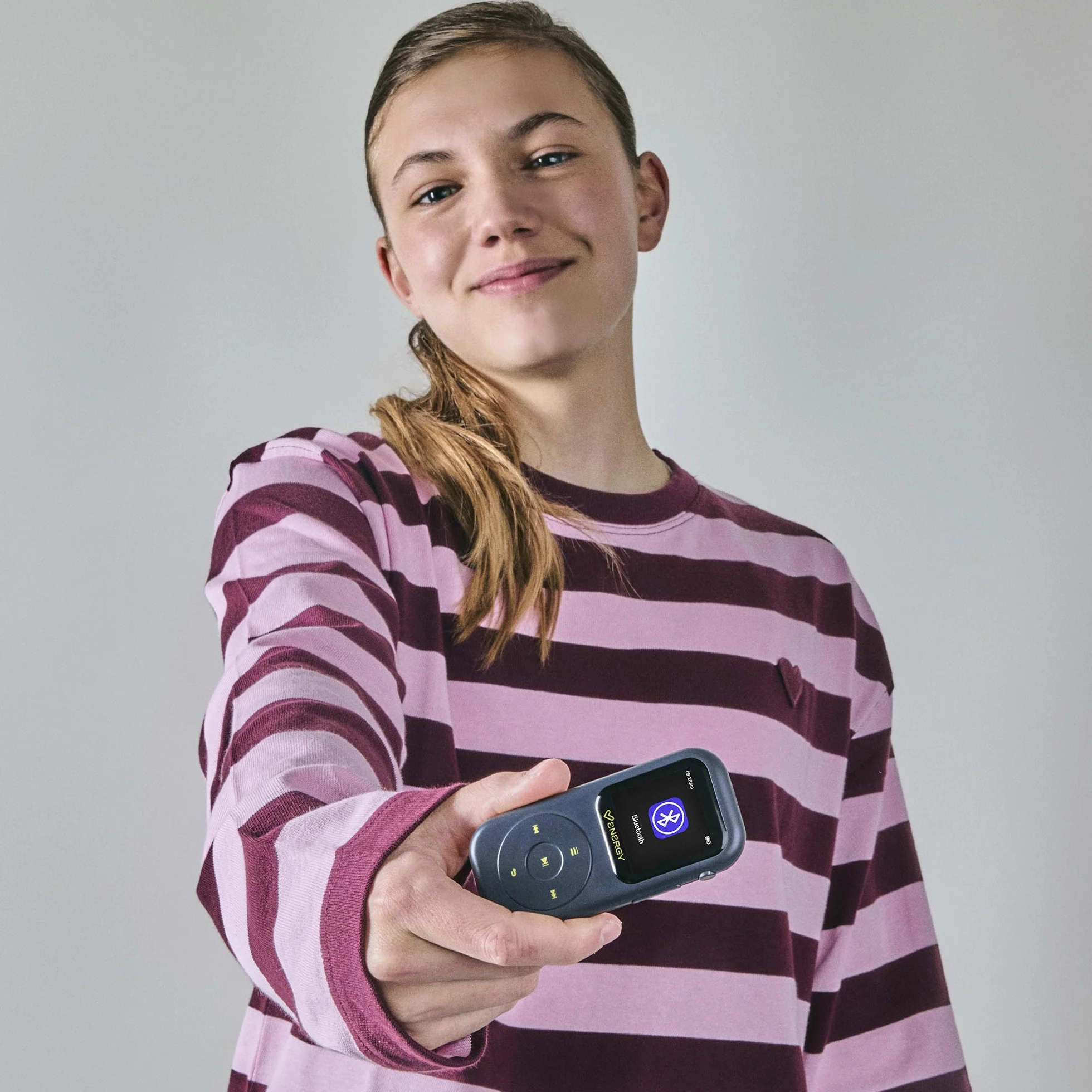Energy Sistem Handy Odtwarzacz MP4 (16GB, Bluetooth, Wbudowane radio FM, microSD 128GB) Szary