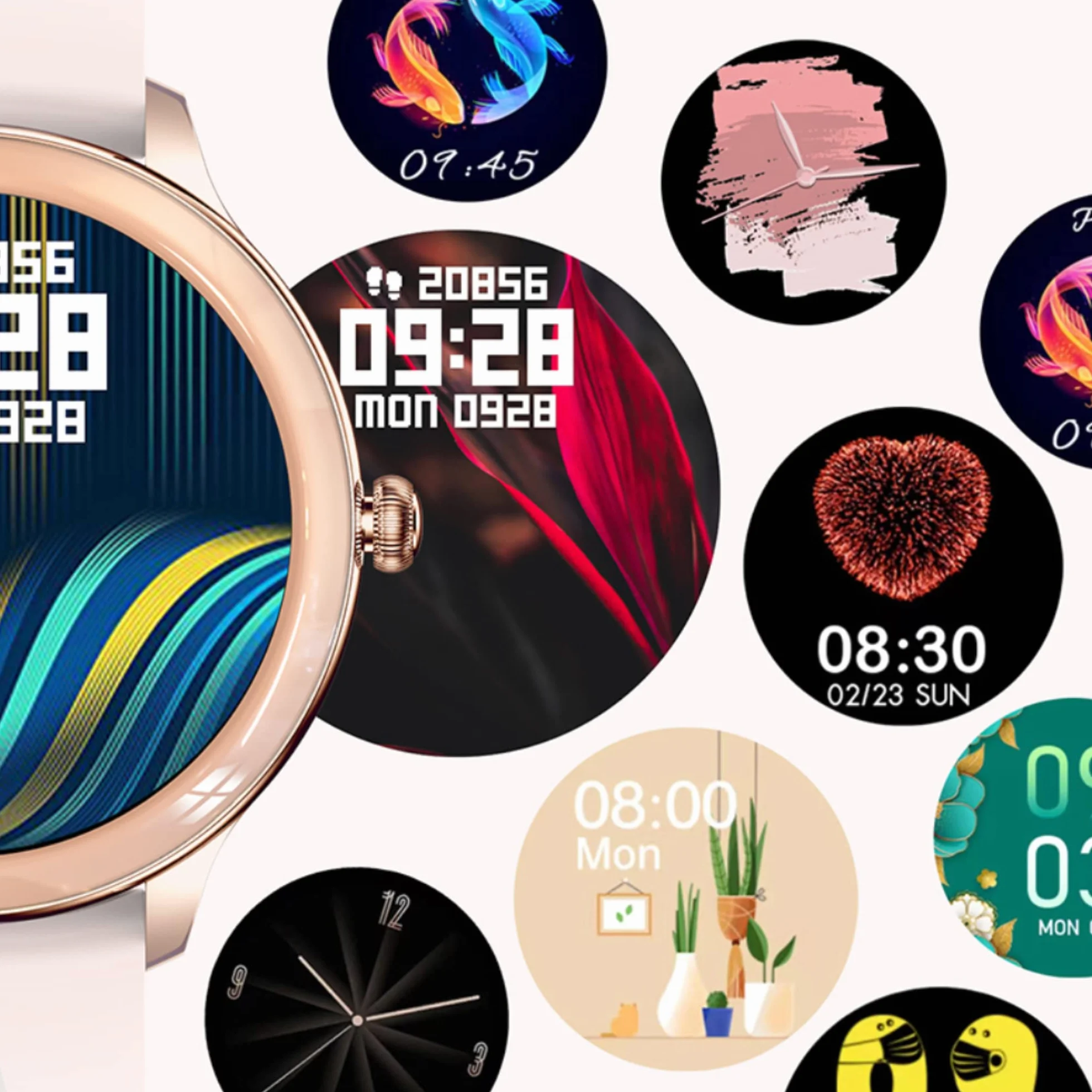 XWATCH Lady Pro, damski smartwatch połączenia, SMS, sport i zdrowie, dziecko, autonomia 7 dni... (czarna bransoletka mediolańska)