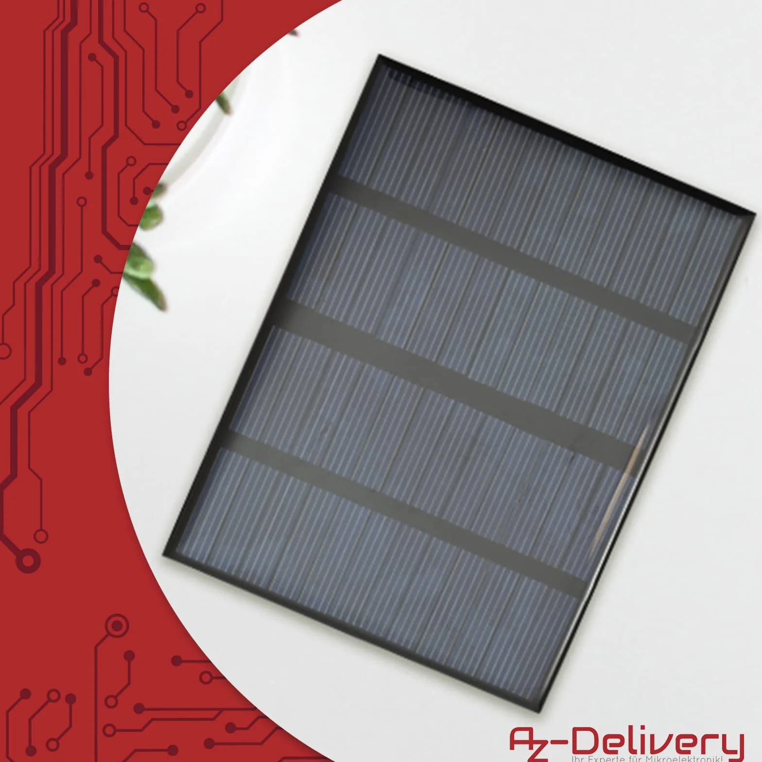 AZDelivery 5 x zestaw modułów, polikrzem, mini panel słoneczny 5 V, 1,5 W, mały panel słoneczny, przenośny system do ładowania baterii, telefonów komórkowych zamkniętych wodoodporną żywicą