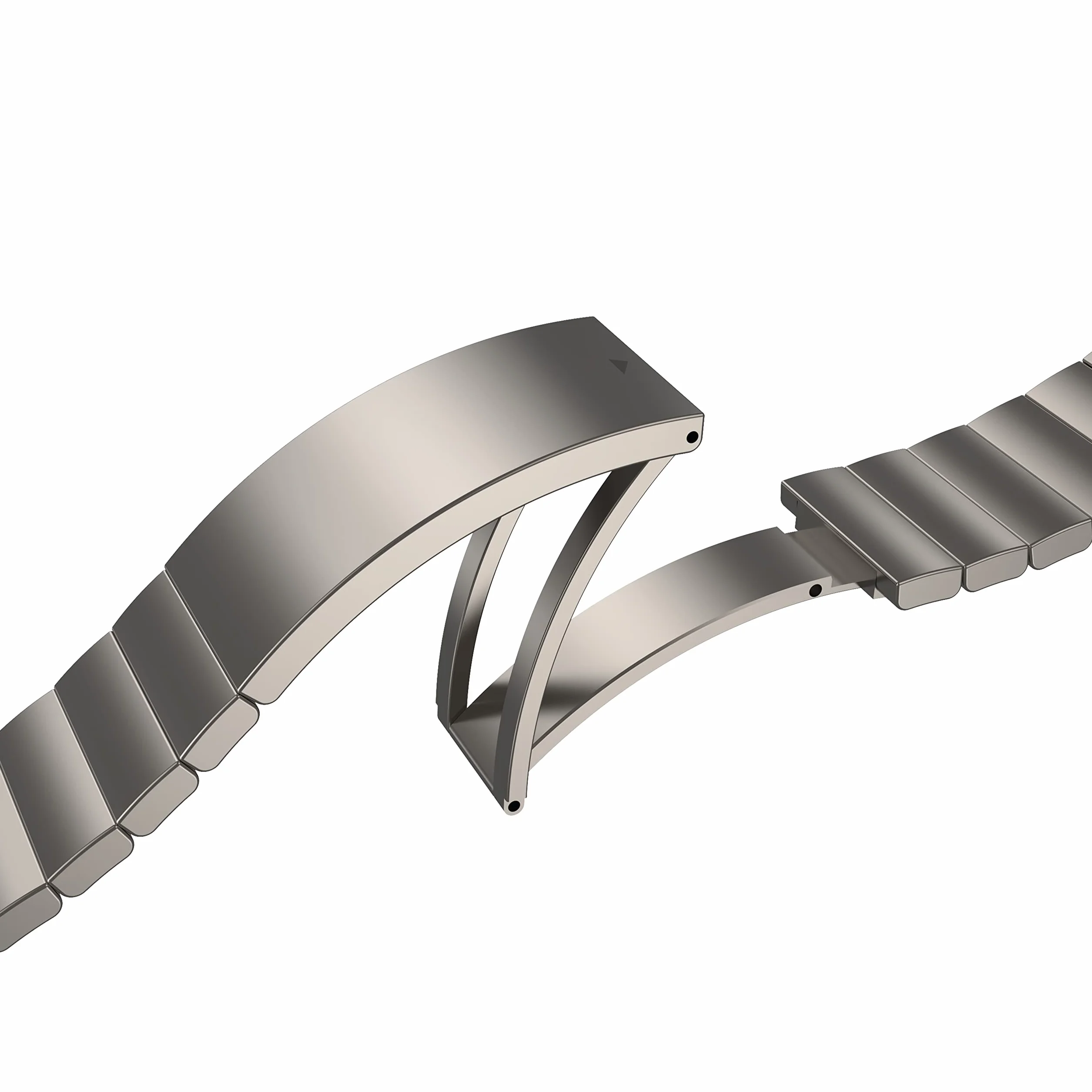 Designed For Samsung Titanium Pasek do Smartwatcha, Srebrny, Galaxy Watch 5 Pro