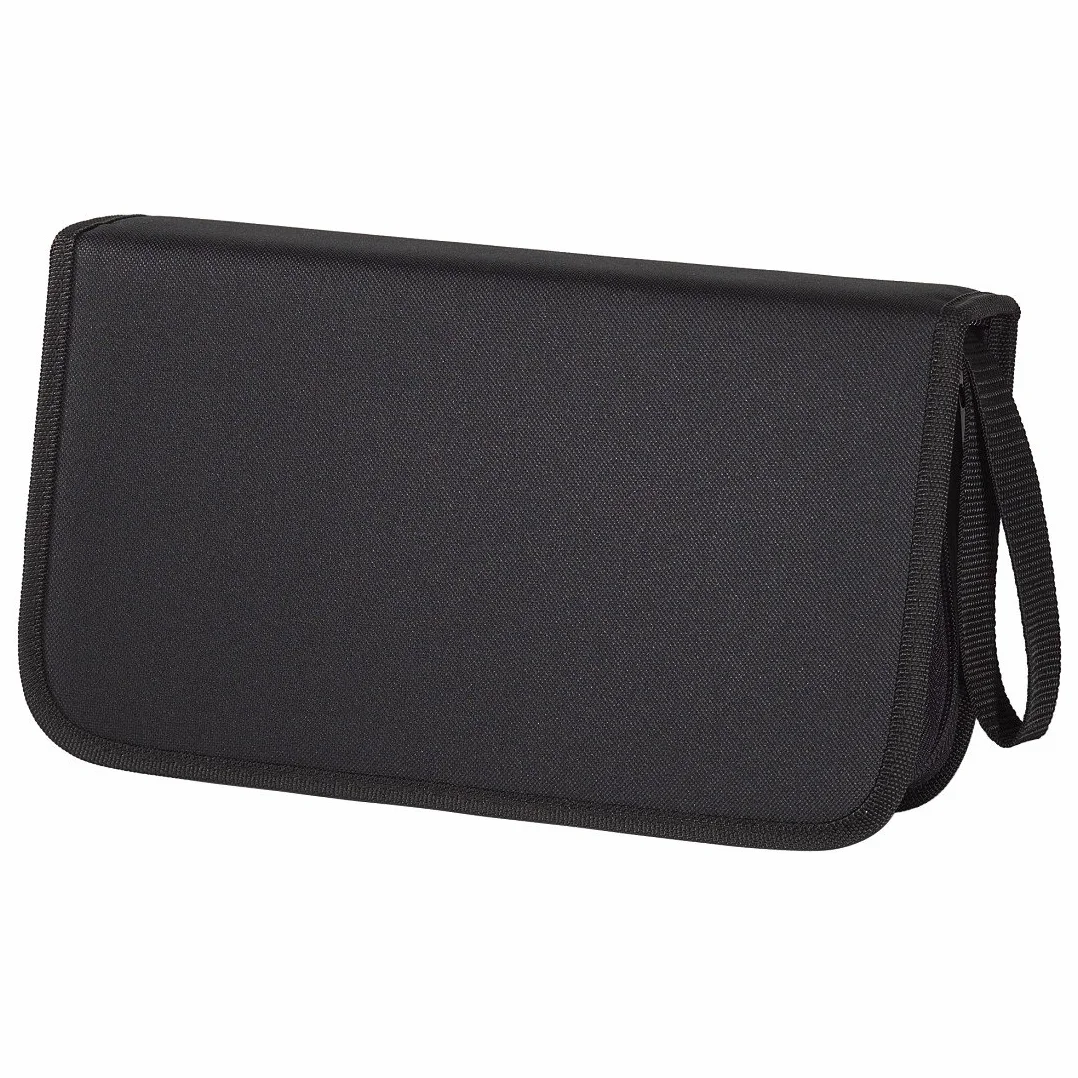 Hama Etui do przechowywania 104 płyt CD/DVD/Blu-ray (nylon, 29,5 x 17 x 8 cm, pokrowiec, wallet) czarny