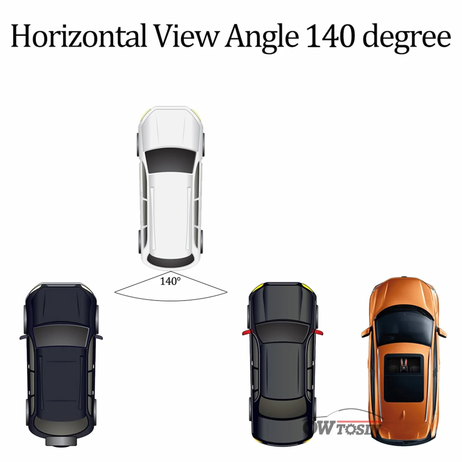 Zamiennik kamery cofania samochodu do Peugeot 3008 MK1 2008-2016, samochodowa kamera cofania HD, wodoodporna, odporna na wstrząsy kamera parkingowa, kamera D z wyświetlaczem LCD 4.3
