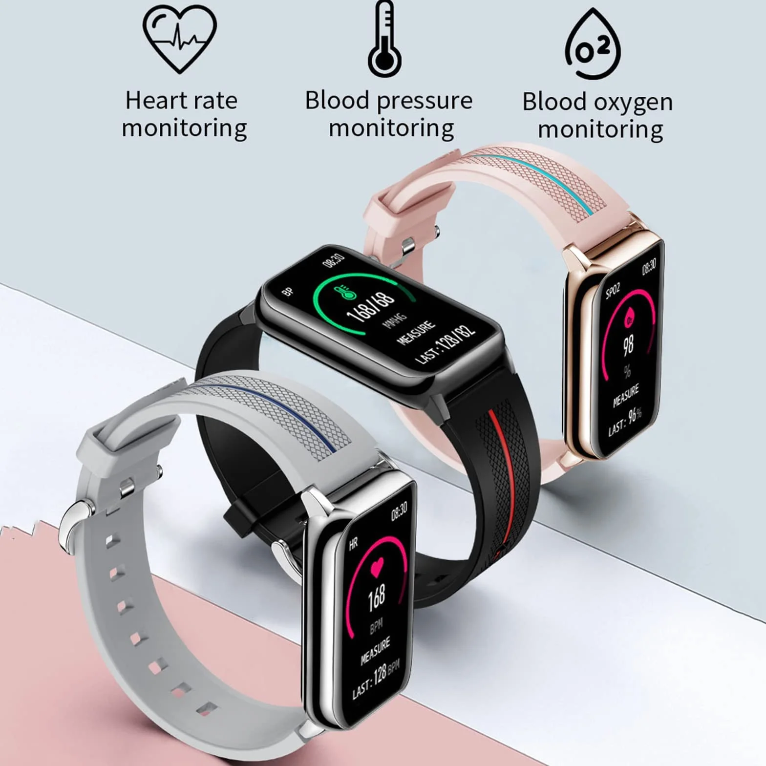 Inteligentny zegarek Mężczyźni Kobiety Inteligentny zegarek na Androida i iOS Kompatybilny Połączenie przychodzące 1,57 cala Wodoodporny monitor aktywności Sportowy monitor fitness z alarmem bezruchu