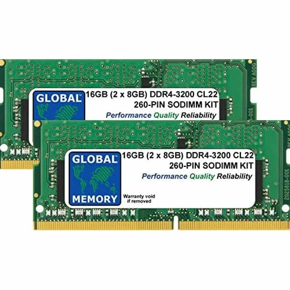 16GB (2 x 8GB) DDR4 3200MHz PC4-25600 260-PIN SODIMM ZESTAW PAMIĘCI RAM DO LAPTOP/NOTNIKI