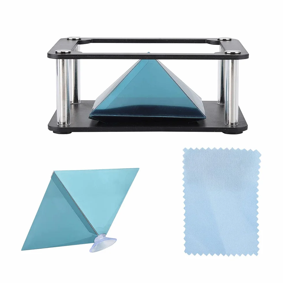 Yosoo Health Gear hologram projektor holograficzny 3D, uchwyt do smartfonów 3,5-6", styl cylindryczny