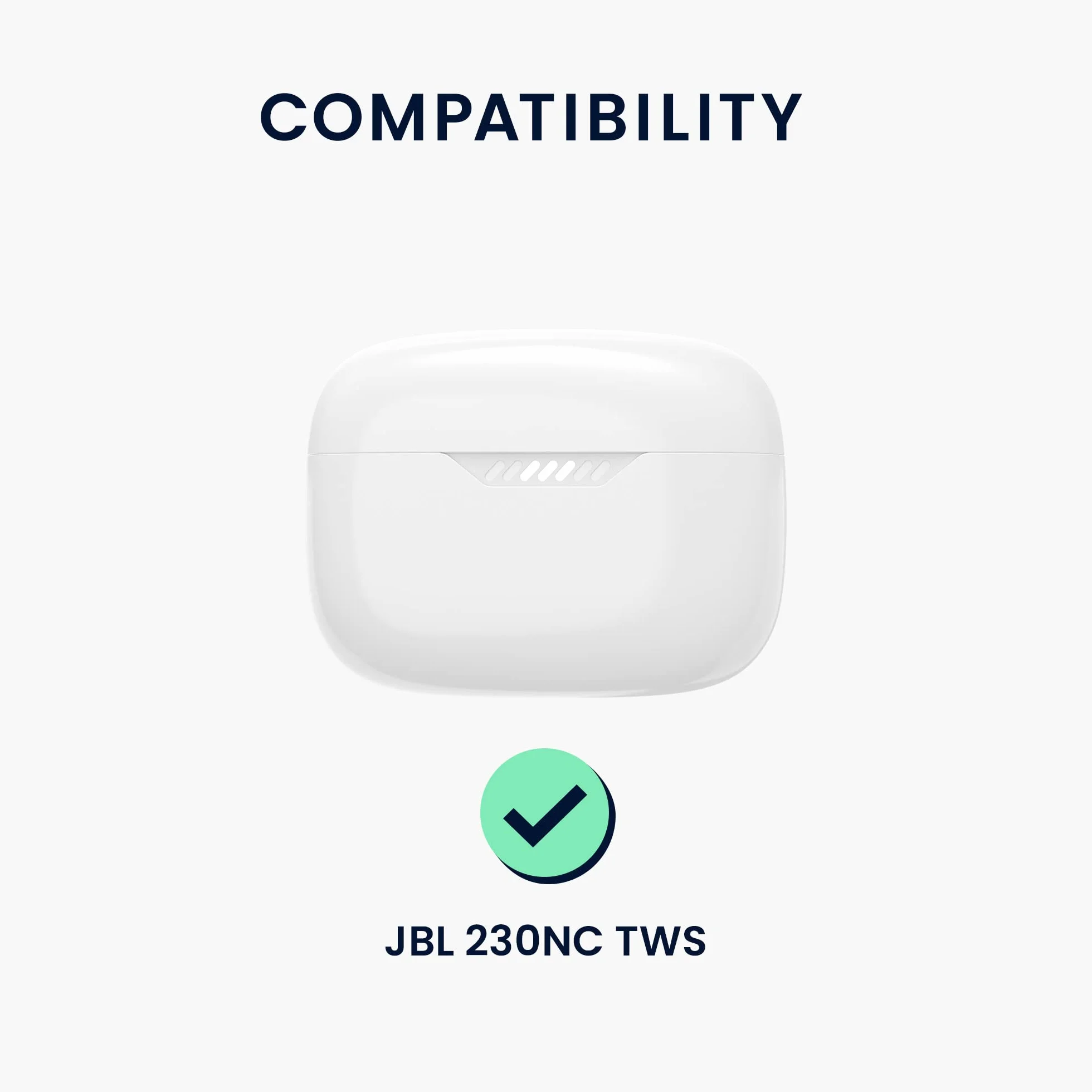 kwmobile Etui kompatybilne z JBL Tune 230 NC TWS / T230NC / T235NC etui - etui na słuchawki - etui silikonowe TPU - etui ochronne w kolorze czarnym