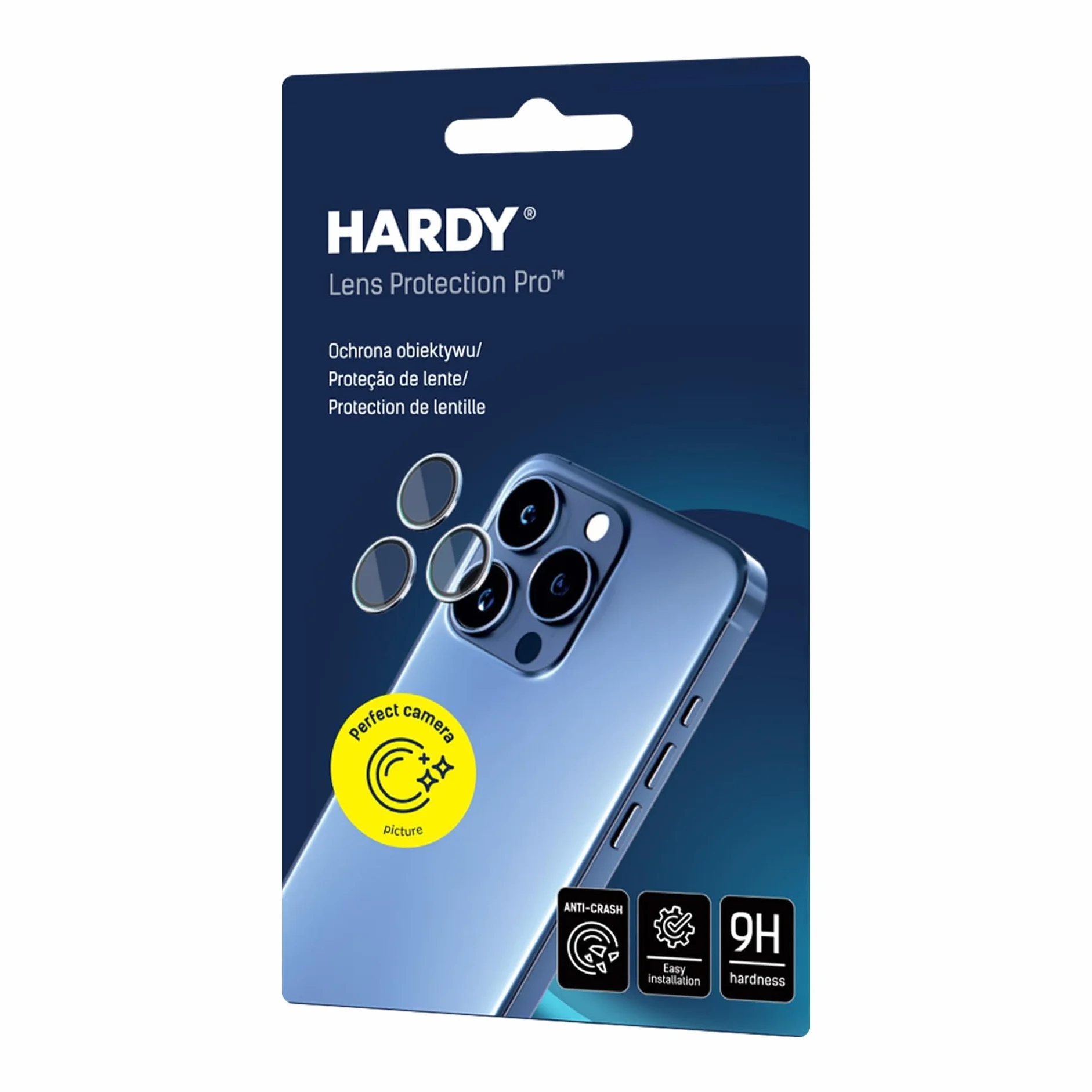 3mk Lens Protection Pro Szkło na Aparat do Apple iPhone 17 Pro/iPhone 17 Pro Max, Pierścienie na Obiektyw, Metalowa Ramka, Niezaburzona Jakość Zdjęć