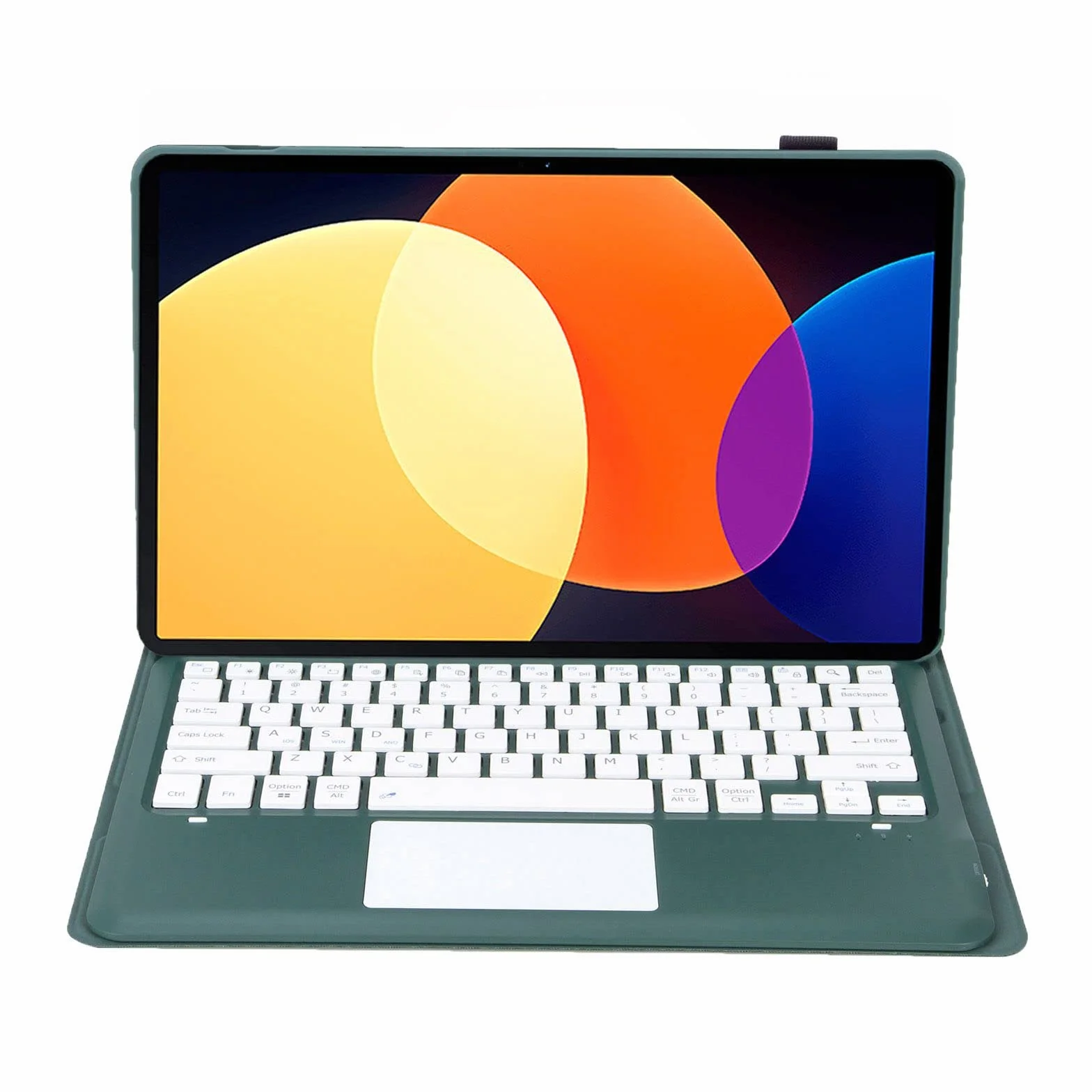Etui z klawiaturą do Xiaomi Mi Pad 6S Pro 12.4" 2024, Magnetyczna Odłączana Bezprzewodowa klawiatura Bluetooth z Uchwytem na Ołówek (Ołówek nie jest dołączony),Dark green