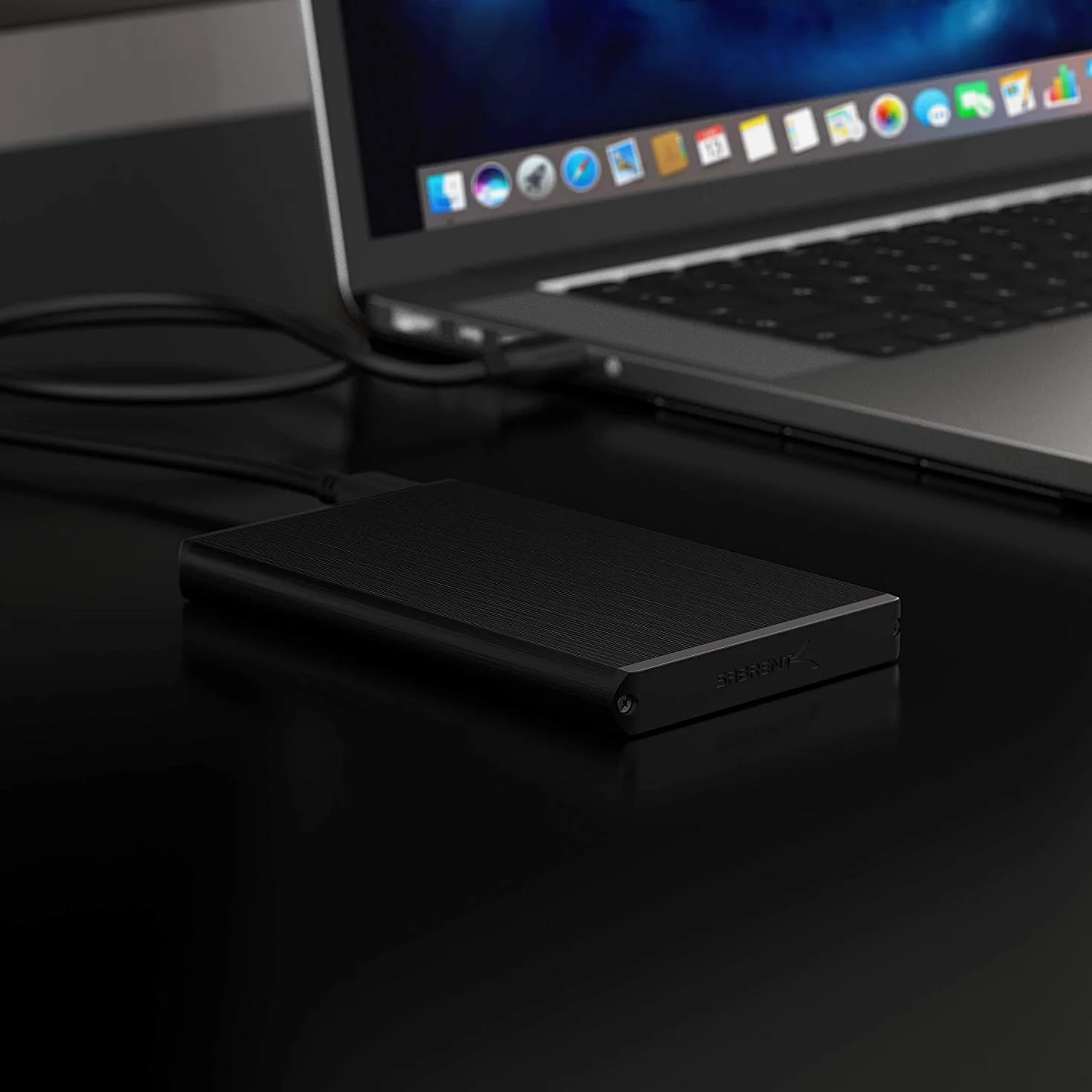 Sabrent Ultra Slim USB 3.0 2,5 cala 6,35 cm SATA zewnętrzna obudowa dysku twardego [czarna] (EC-UK30)