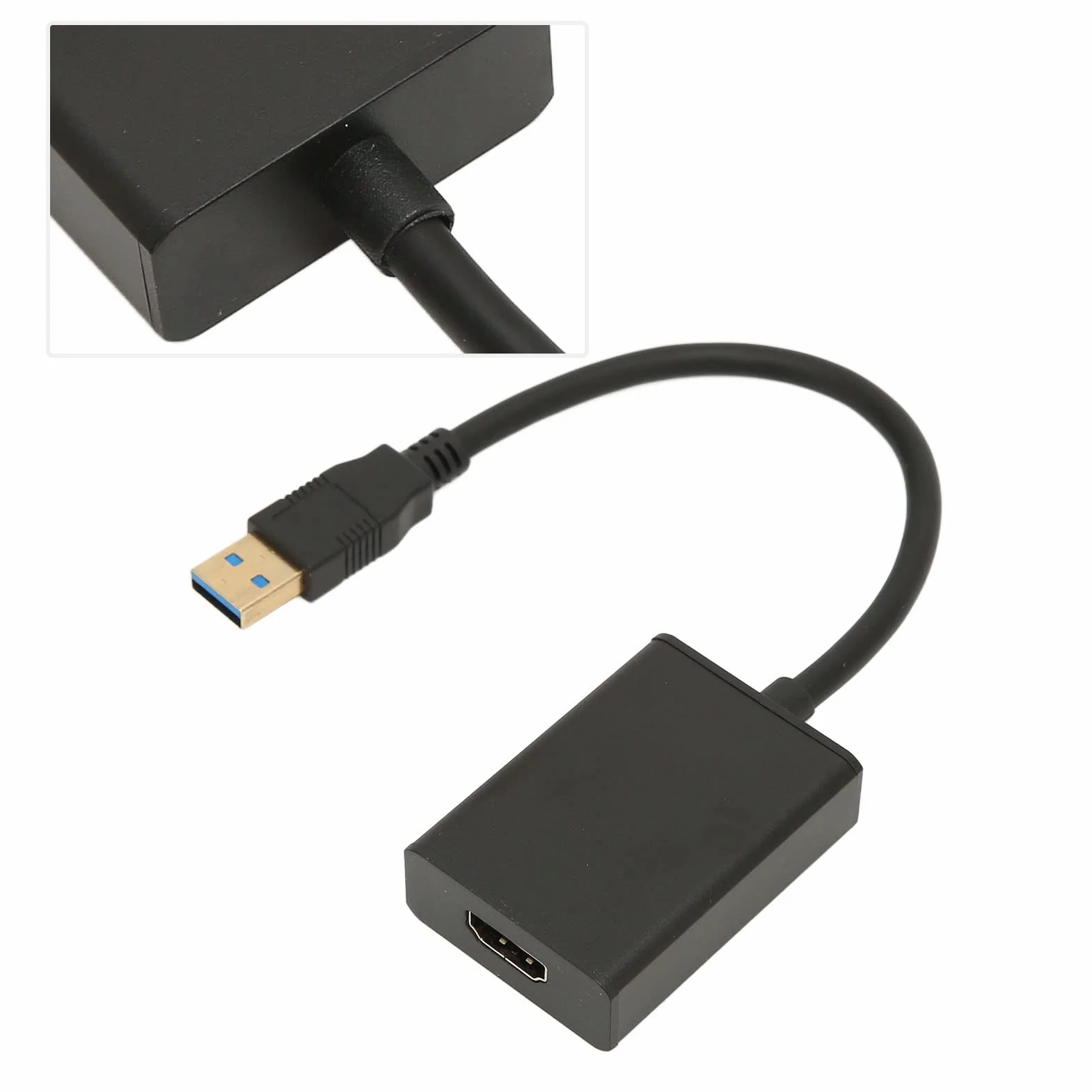 Adapter Interfejsu Multimedialnego USB3.0 do HD, Rozdzielczość HD 1080P 1920x1080 Kabel Adaptera USB Ultra Szybki Port USB 3.0 dla WIN 7 8 8.1 10 XP