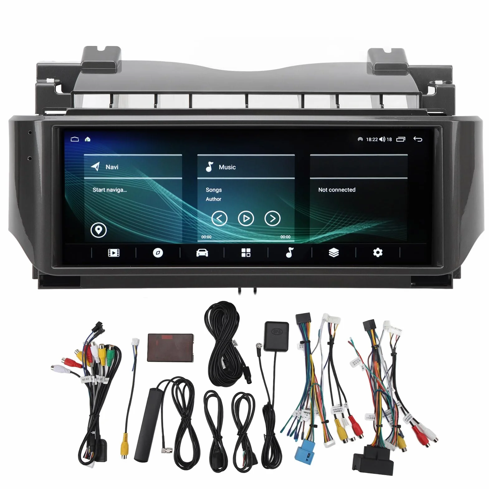 12.3in 8 rdzeń Samochodowy Odtwarzacz Multimedialny, Przenośne Samochodowe Stereo Ekran Dotykowy Nawigacja GPS Radio Stereo Zamiennik dla Rover V8 L322 (8+128G)