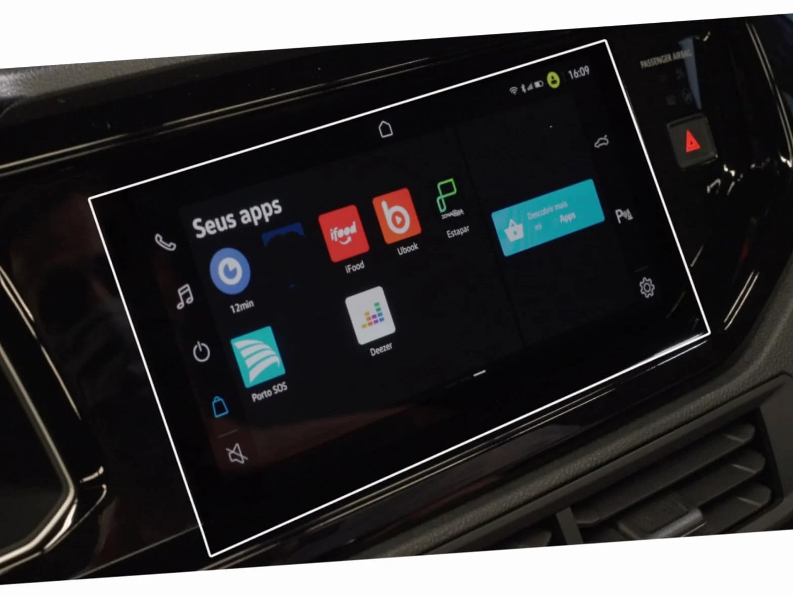 Dla VW,Dla Nivus 2021 10,1-calowe samochodowe radio informacyjno-rozrywkowe GPS Nawigacja środkowa konsola ochronna na ekran ze szkła hartowanego