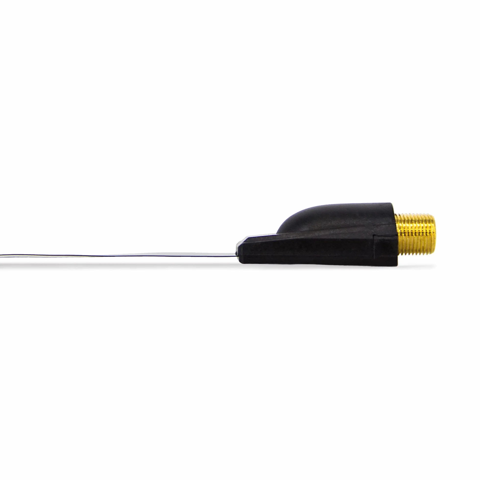 Premium X Przepust okienny satelitarny, 2 x wtyk F, 2 x gumowe tulejki, płaski kabel DVB-C DVB-T ekstra płaski 26 cm, czarny, 2 x podkładki samoprzylepne