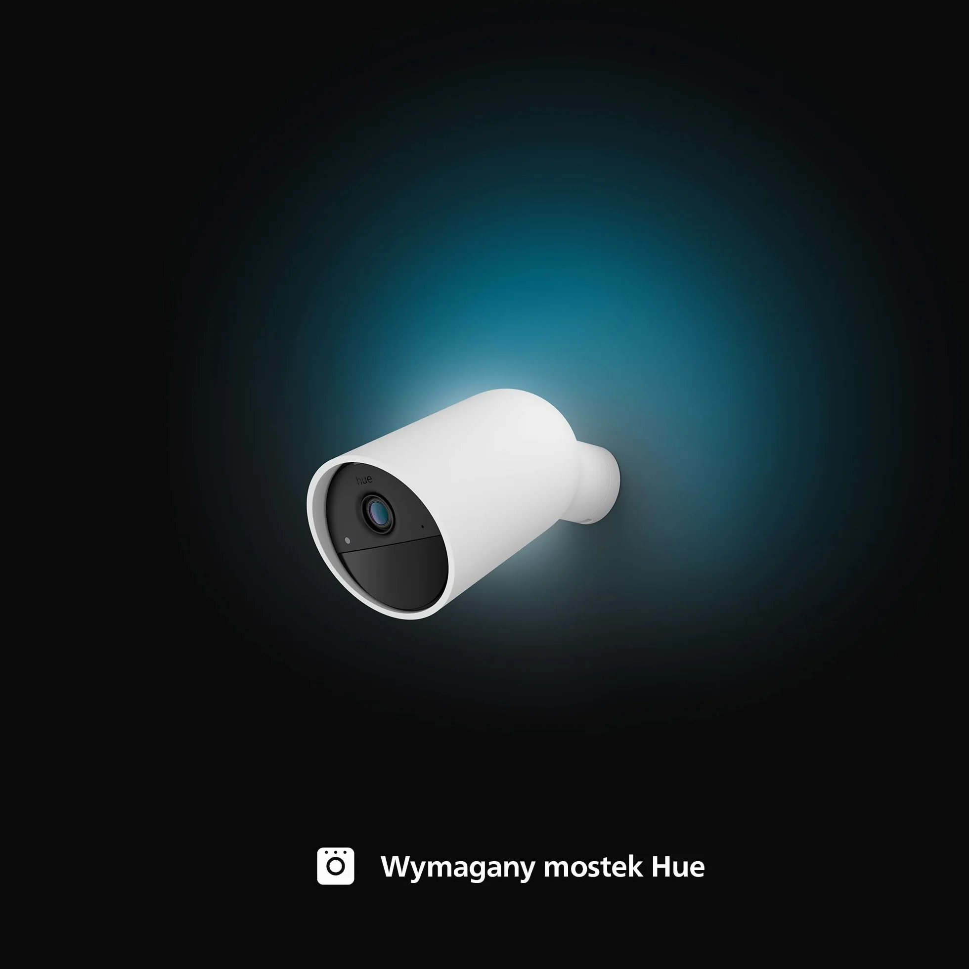 Philips Hue Kamera Raven zasilana baterią akumulatorową biała