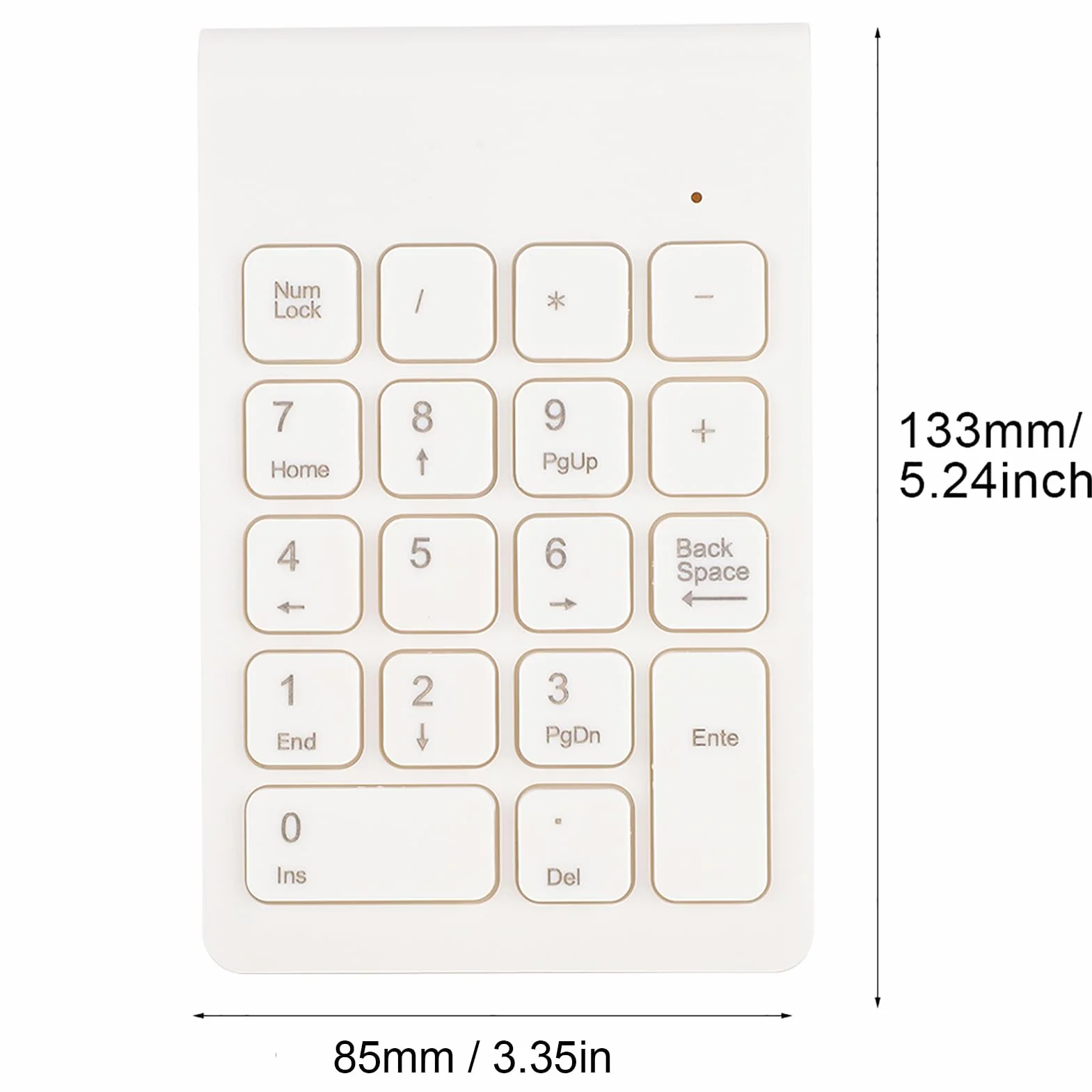 Mini bezprzewodowa klawiatura cyfrowa 18 klawiszy ergonomiczna USB