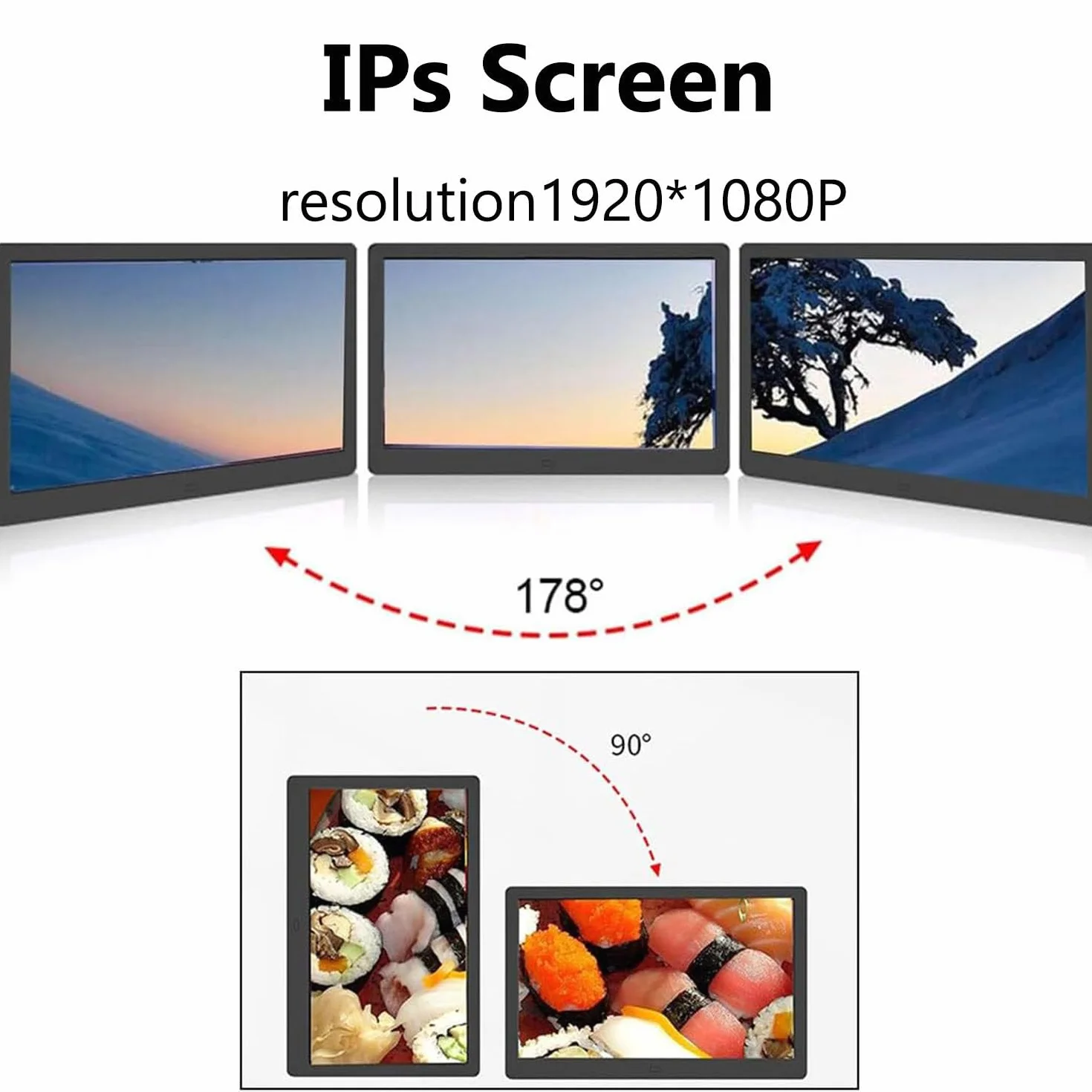 32-calowa pionowa cyfrowa ramka na zdjęcia, cyfrowy ekran reklamowy LED 1920x1080p Ips HD, wyświetlacz ścienny z czujnikiem ruchu, obsługa zdjęć/filmów i karta pamięci 32 GB 32in