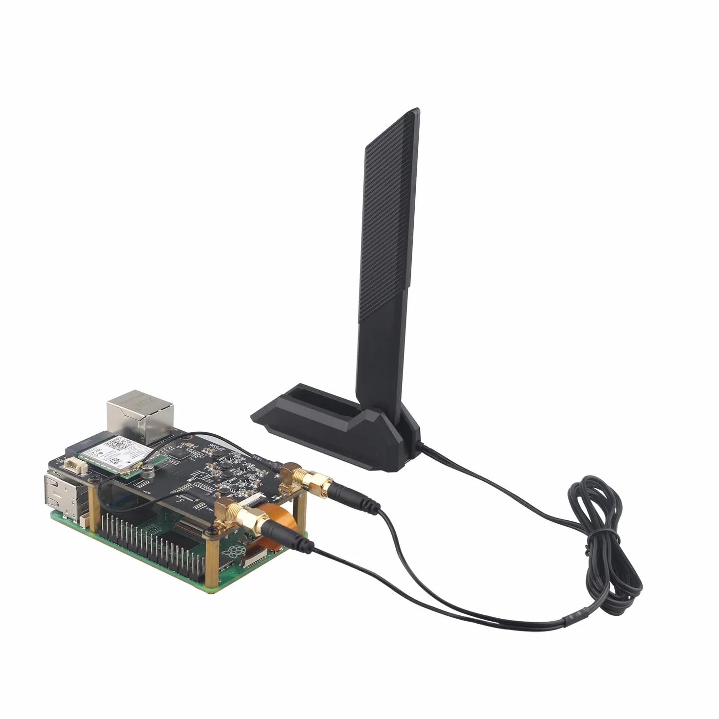 ZDE ZP596C PCIe do M.2 E Key Hat Magnetyczna Antena WiFi7 6 6E 5 PCIe do 2,5G Kapelusz sieciowy Ethernet do Raspberry Pi 5 Wsparcie Google TPU WiFi 7 BE200 WIFI6E AX210 MT7922 WIFI6 AX200