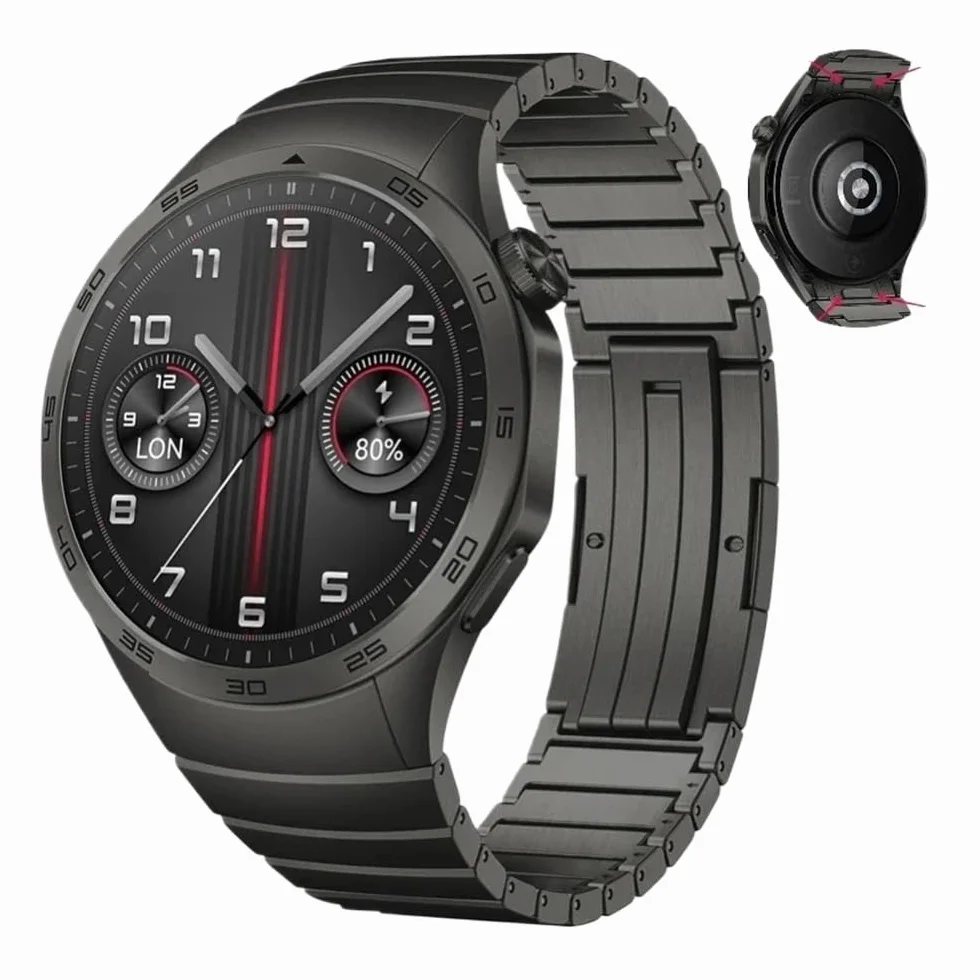 Pasek metalowy No Gap pasujący do inteligentnego zegarka for Huawei Watch GT4 46 mm Wymienna opaska na nadgarstek pasująca do stalowego paska for Huawei Watch GT 4 46 mm