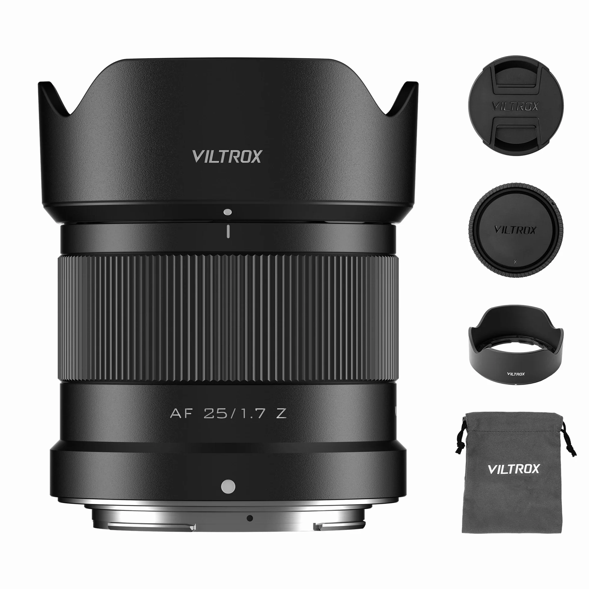 VILTROX Obiektyw Air AF 25mm F1.7 f/1.7 do mocowania Nikon Z, duża przysłona APS-C Auto Focus Prime obiektyw kompatybilny z aparatami bezlusterkowymi Nikon Z-Mount Z5, Z50, Z6, Z6II, Z7, Z7II, ZFC