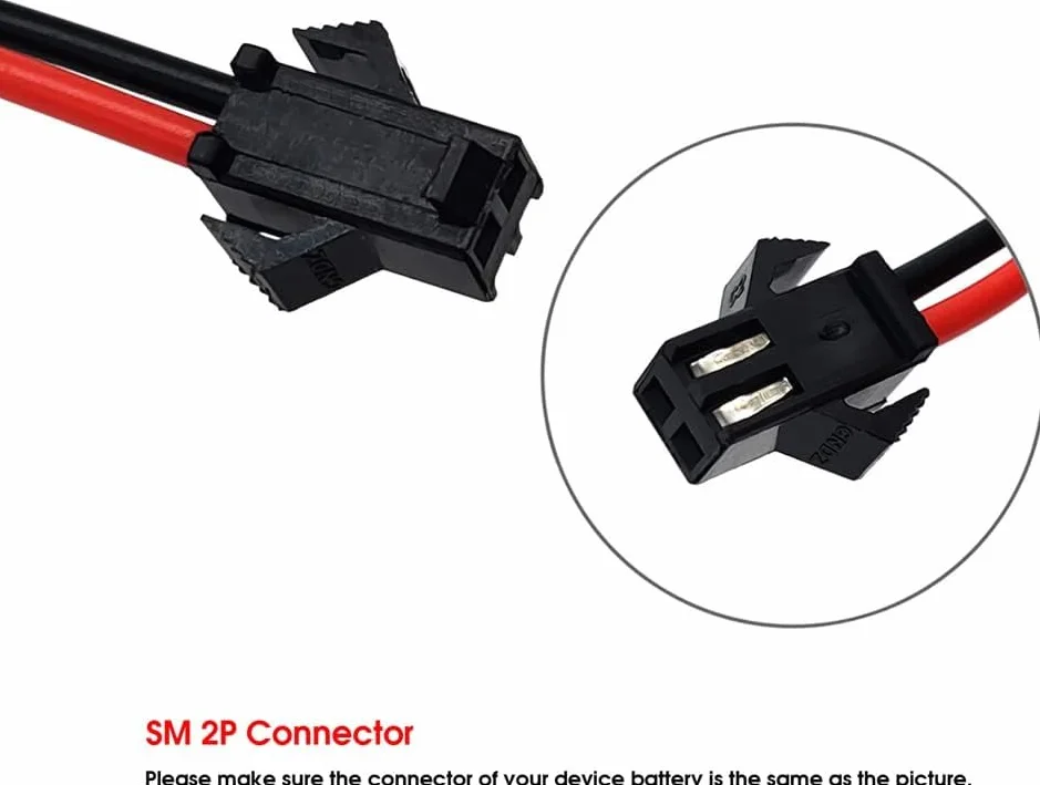 Akumulator zapasowy o wysokiej wydajności, akumulator Ni-MH AA 7,2 V 2400 mAh z wtyczką i kablem ładującym
