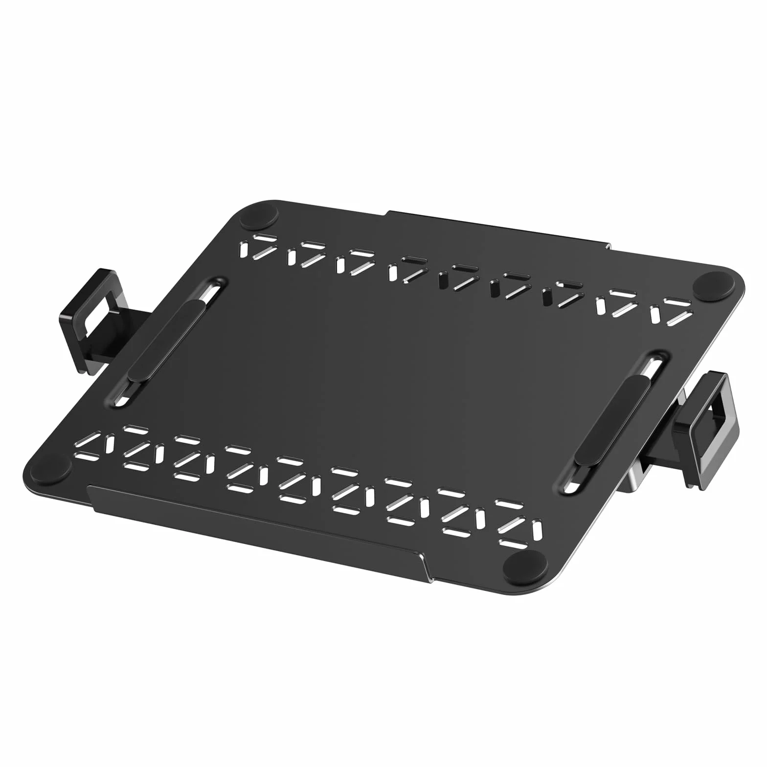 PUTORSEN Metalowy uchwyt VESA laptopów o przekątnej ekranu od 12-18 cali i wadze do 9 kg, podstawka pod laptopa z wentylacją do ramienia monitora, VESA 75/100