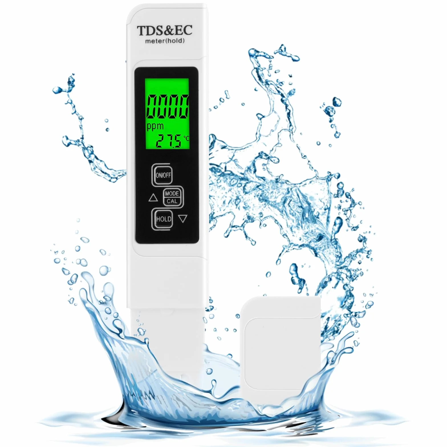 Aideepen Tester TDS 3 w 1 EC ppm dla wody pitnej z podświetleniem