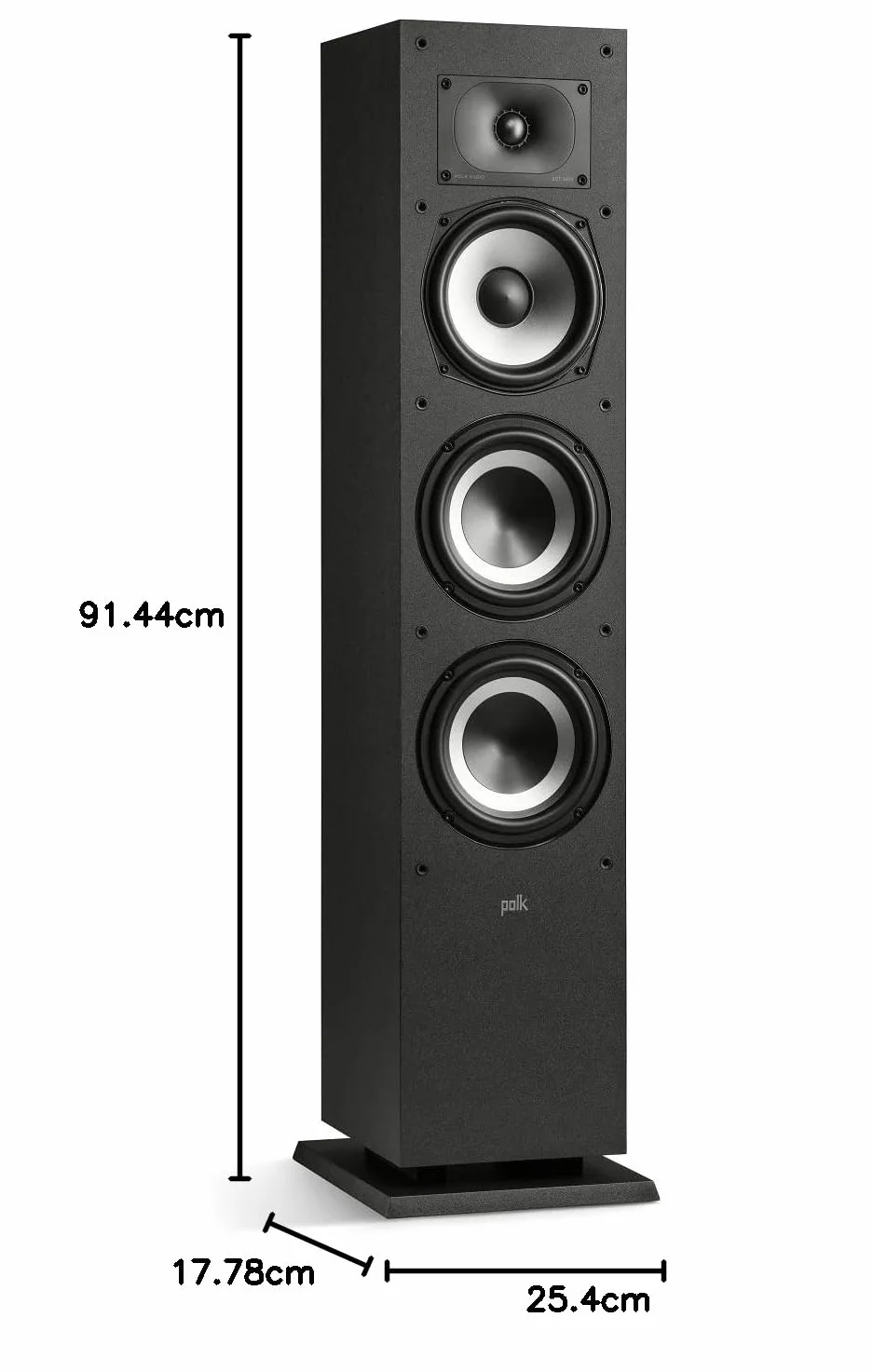 POLK AUDIO MXT60BK Głośnik, Czarny