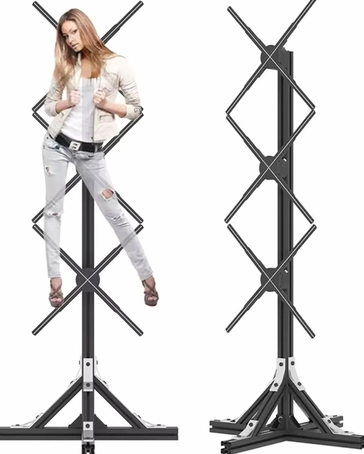 Holograficzny ekran wentylatora projektora 3D, wyświetlacz reklamowy LED do dynamicznych wydarzeń i wystaw