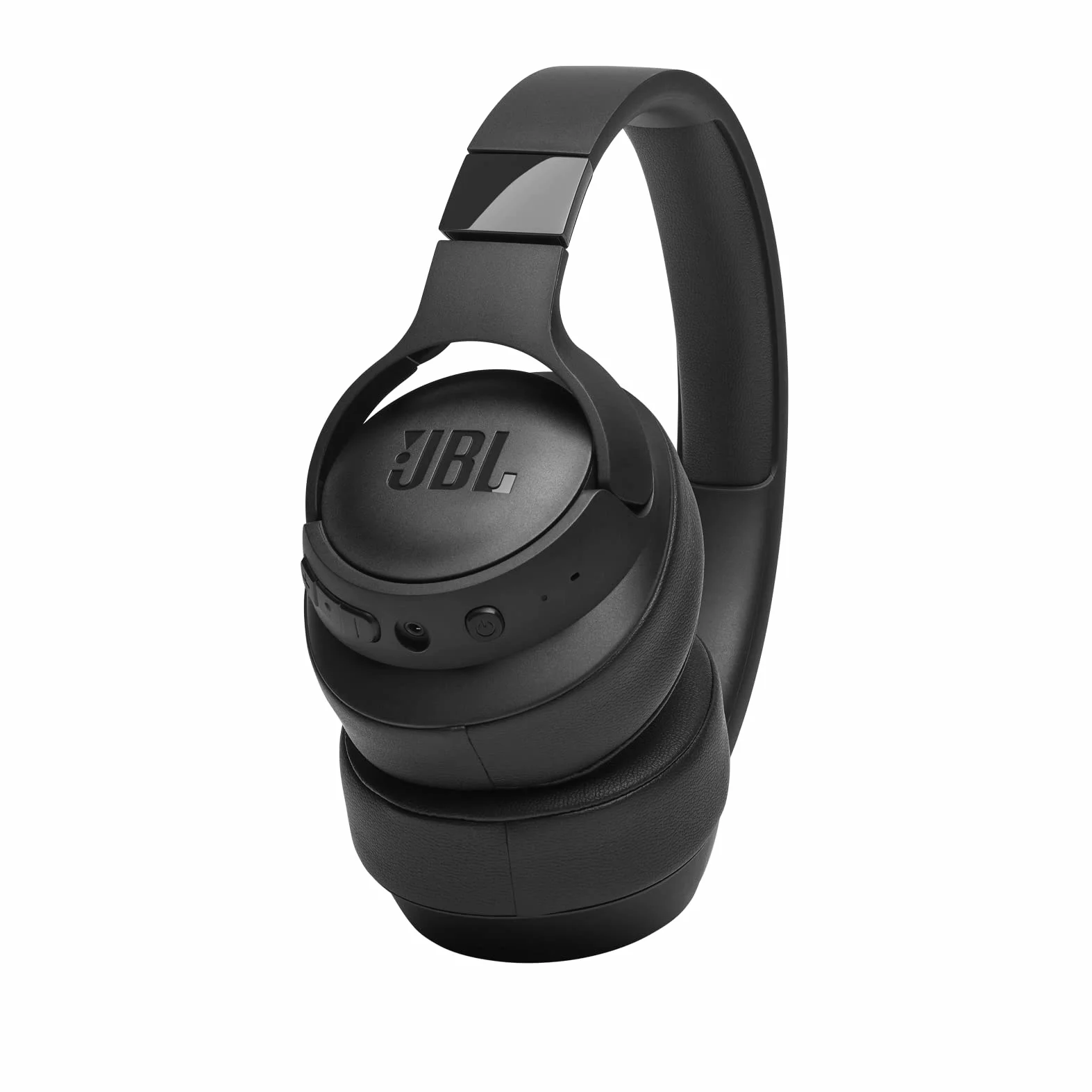 JBL Tune 710 BT przewodowe i bezprzewodowe słuchawki wokółuszne z wbudowanym mikrofonem, połączeniem Bluetooth Multi-Point i trybem głośnomówiącym, czarne