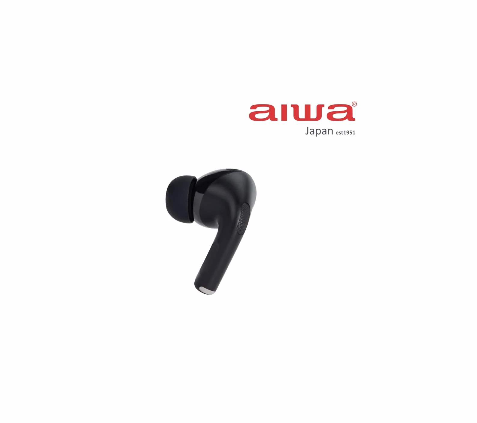 EBTW-350TN - Aiwa TWS EBTW-350TN słuchawki bezprzewodowe typu C, kolor szary