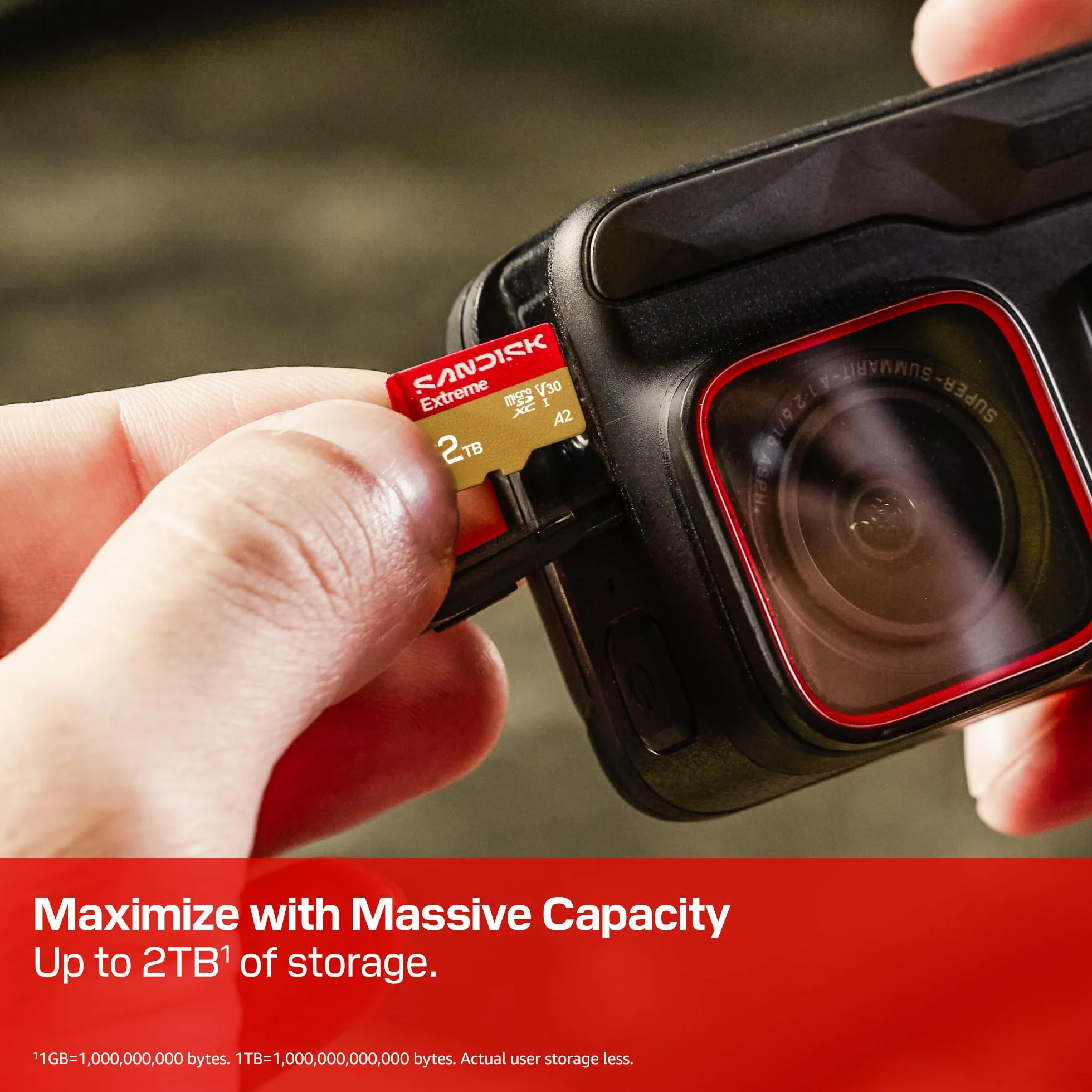 SANDISK Extreme Karta microSDXC UHS-I + SD Adapter, 128 GB (prędkość odczytu do 245 MB/s i prędkość zapisu do 120 MB/s, wideo 5,3 K, C10, V30, U3, A2)