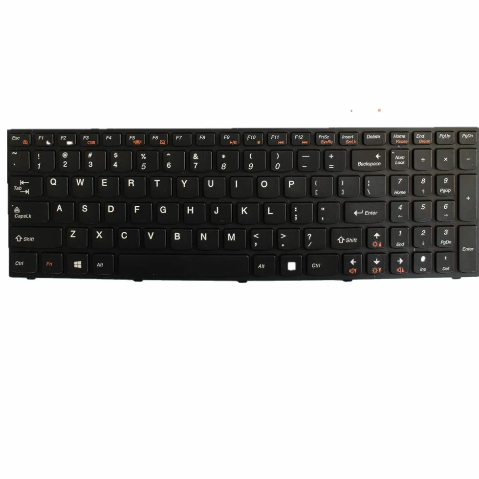 Klawiatura do laptopa For LENOVO P580 P585 Czarny Amerykańska Wersja Angielska