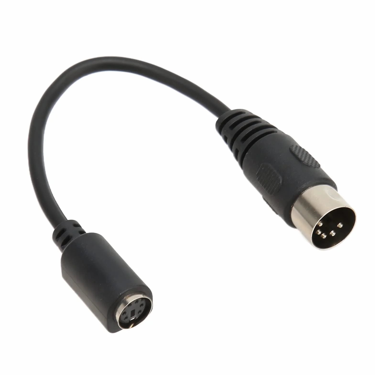 Kabel Adaptera Klawiatury DIN 5 Pin Męski na Mini DIN 6 Pin Żeński Konwerter, 6 Cali