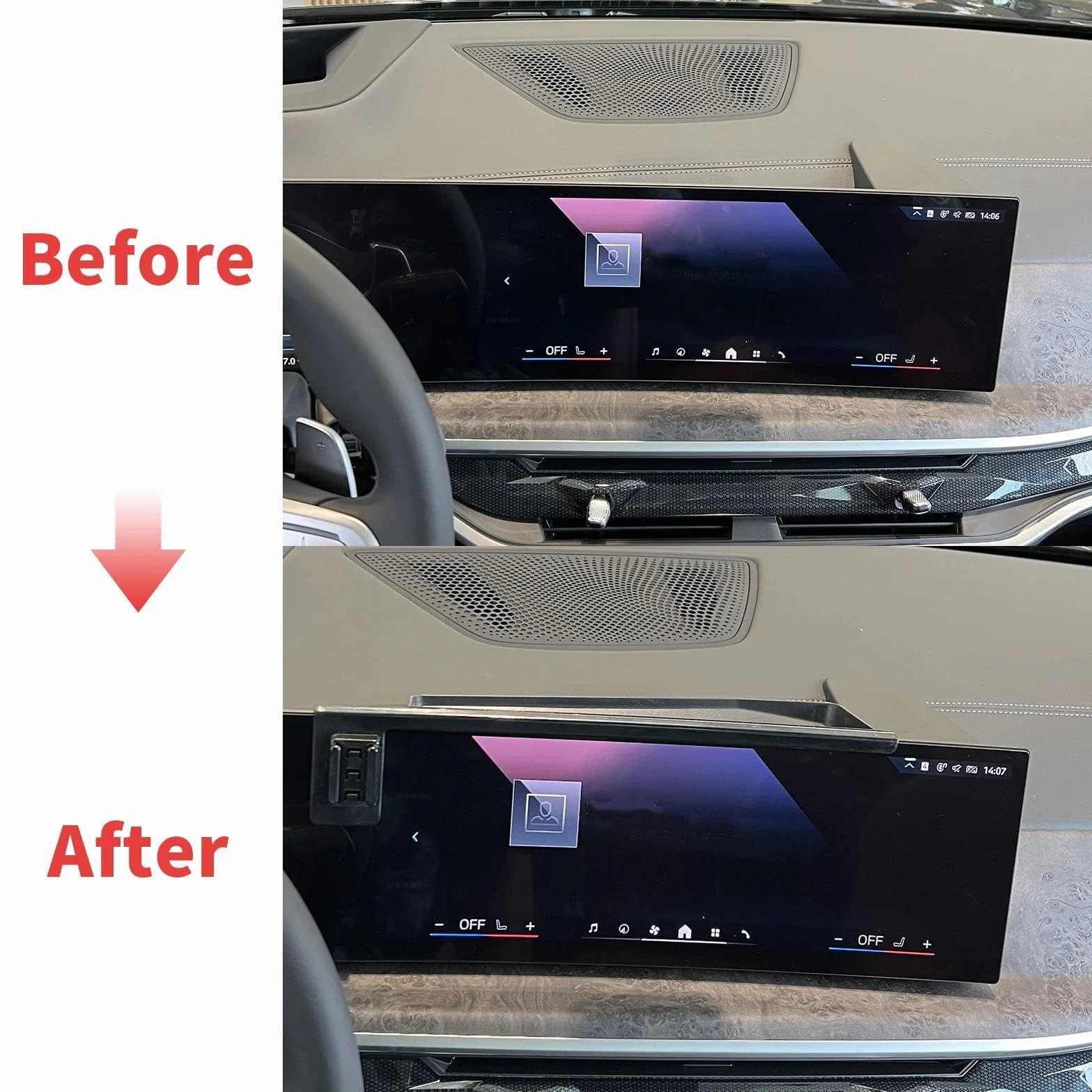 Uchwyt Samochodowy na Telefon dla BMW X6 G06 2023-2025, uchwyt samochodowy na telefon komórkowy, ekran, stała podstawa, stojak na nawigację GPS (podstawa i uchwyt 8)