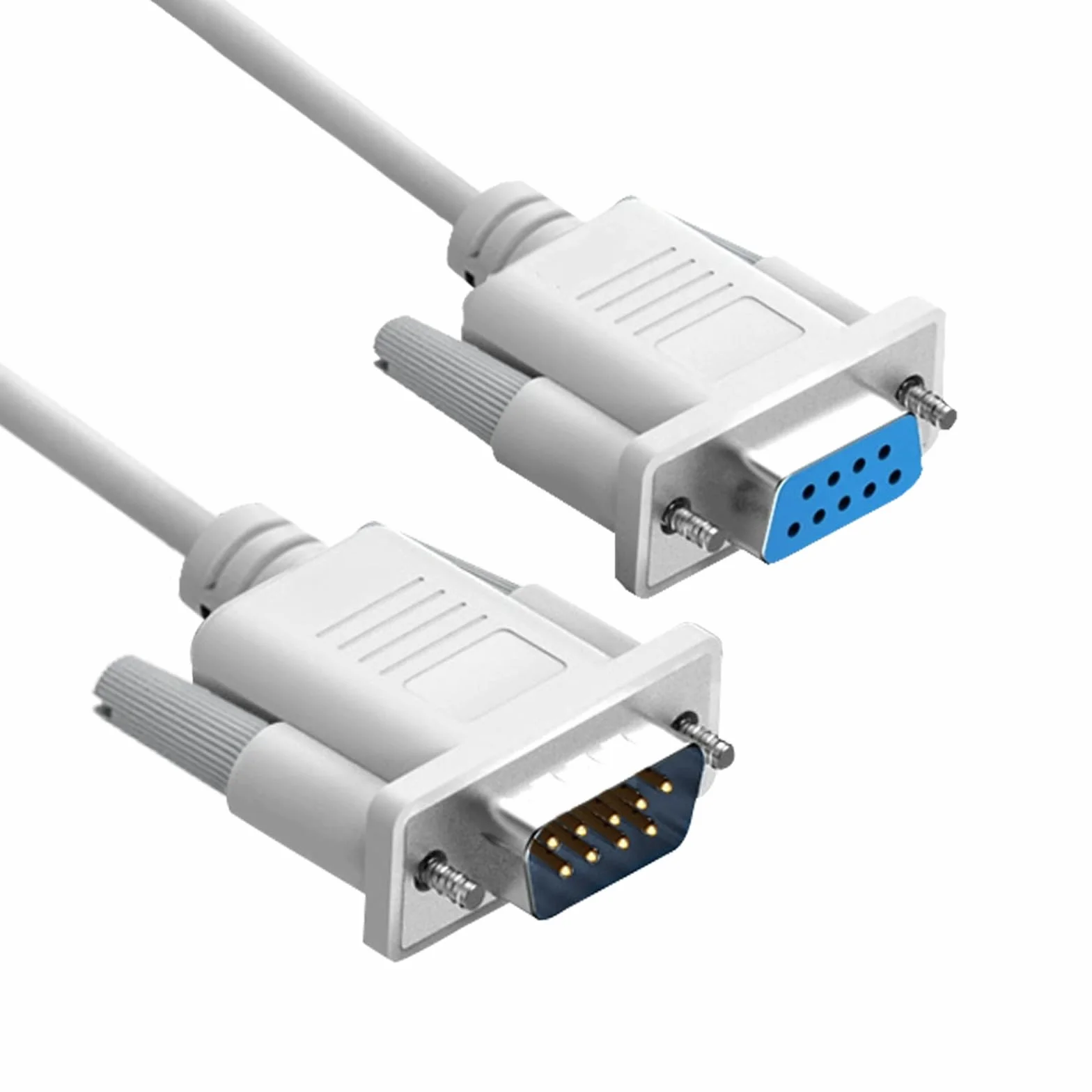 DB9 RS232 kabel przedłużający męski na żeński 9-pinowy 1,5 m