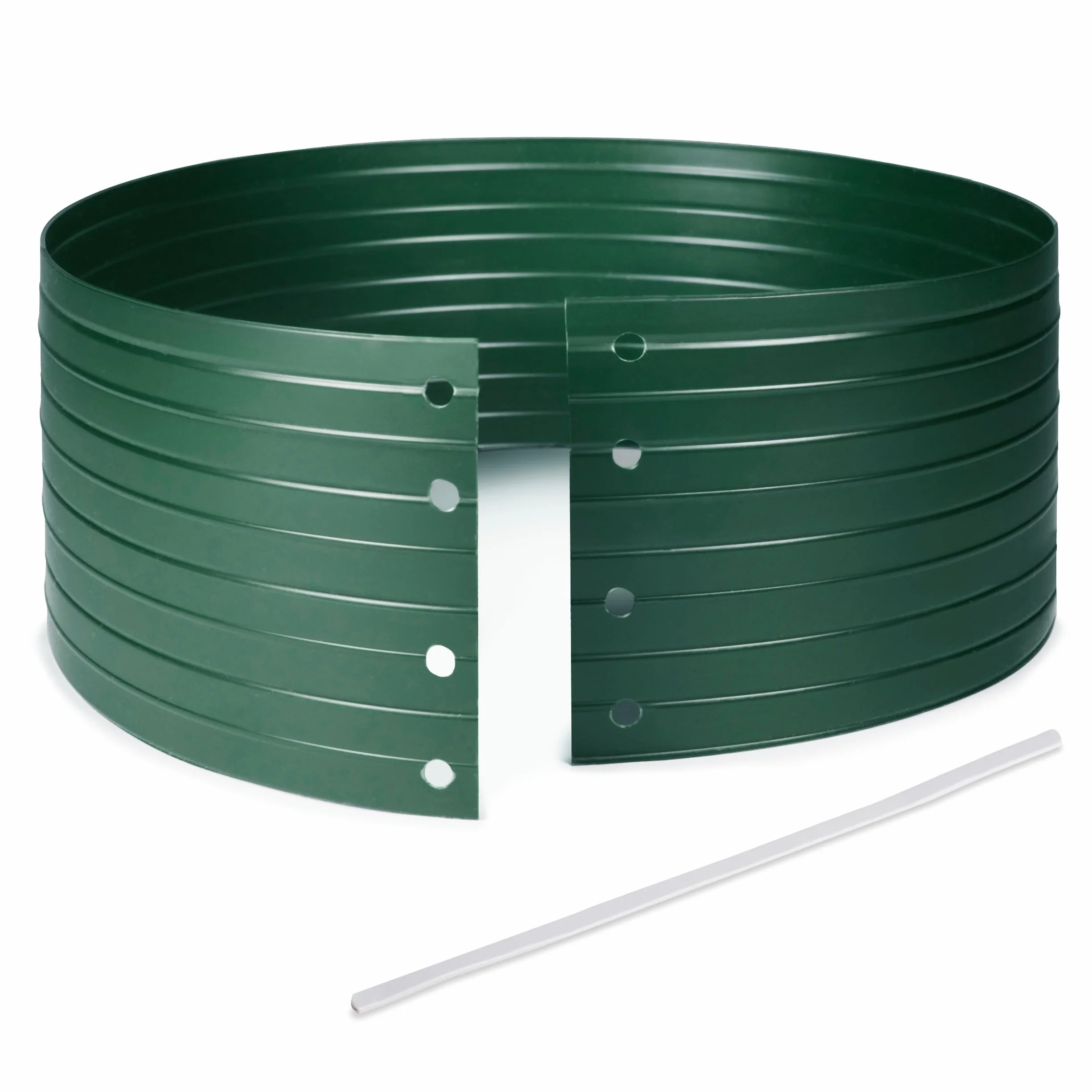 Quest Pierścień nawadniający PVC, do sadzenia roślin i drzew — wys. 9 cm, 1,6 m, zielony