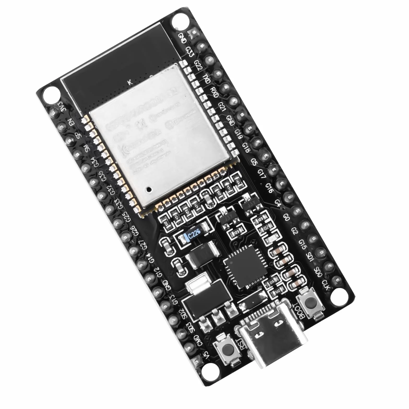 3 sztuki 38-pinowych modułów USB C ESP32 NodeMCU WiFi Bluetooth ESP32 WROOM 32 Development Board z CP2102 kompatybilny z interfejsem Arduino typu C