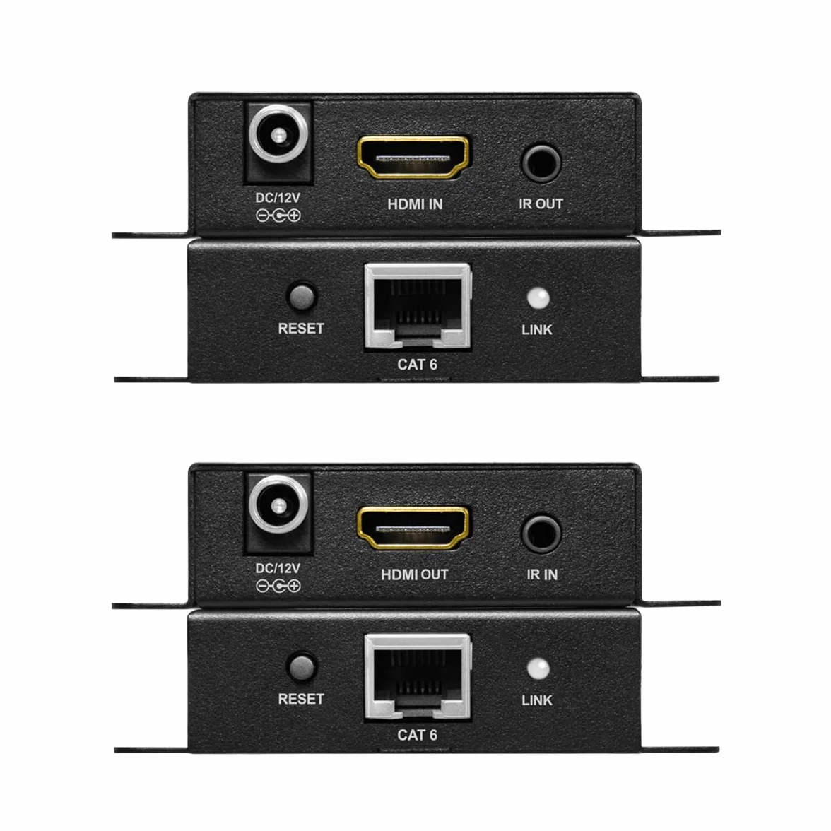 LogiLink HD0063 - przedłużacz HDMI/zestaw przedłużający przez LAN do 70 m, rozdzielczość 4K/60 Hz i Full 3D, EDID, HDR, HDCP, POC, IR